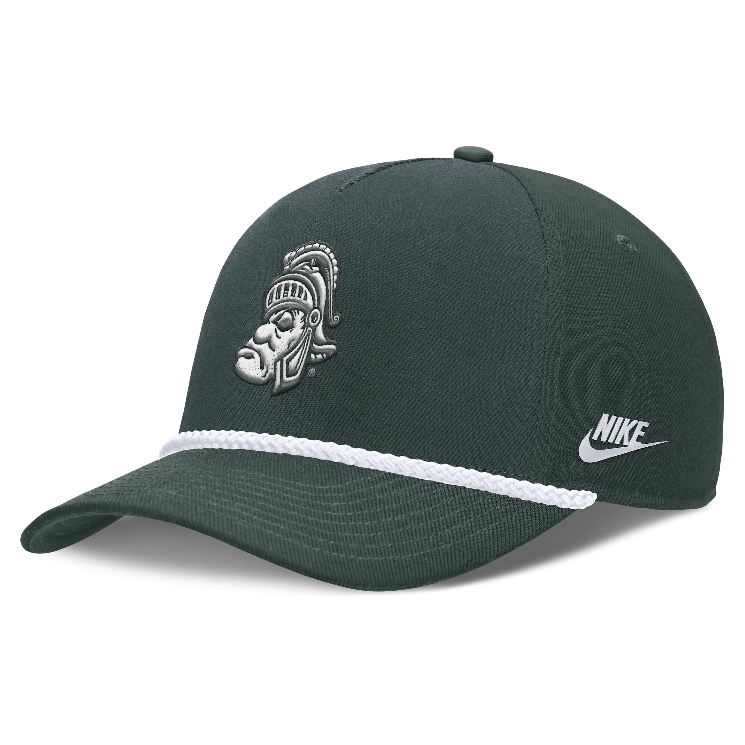 Michigan State Legacy Basketball Rope Rise Nike Unisex College Adjustable Hat by NIKE