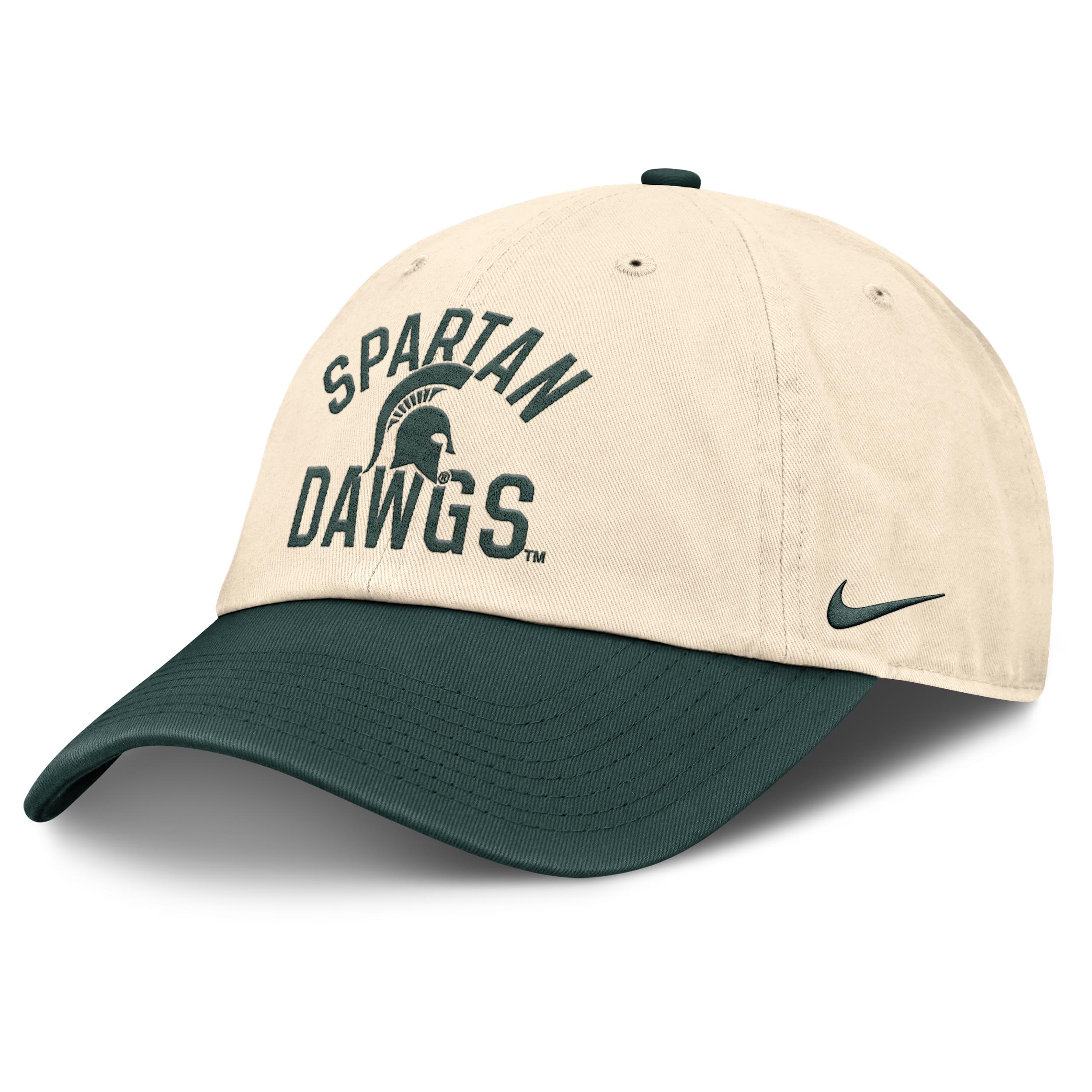 Michigan State Primetime 2-Tone Club Nike Unisex College Adjustable Hat by NIKE