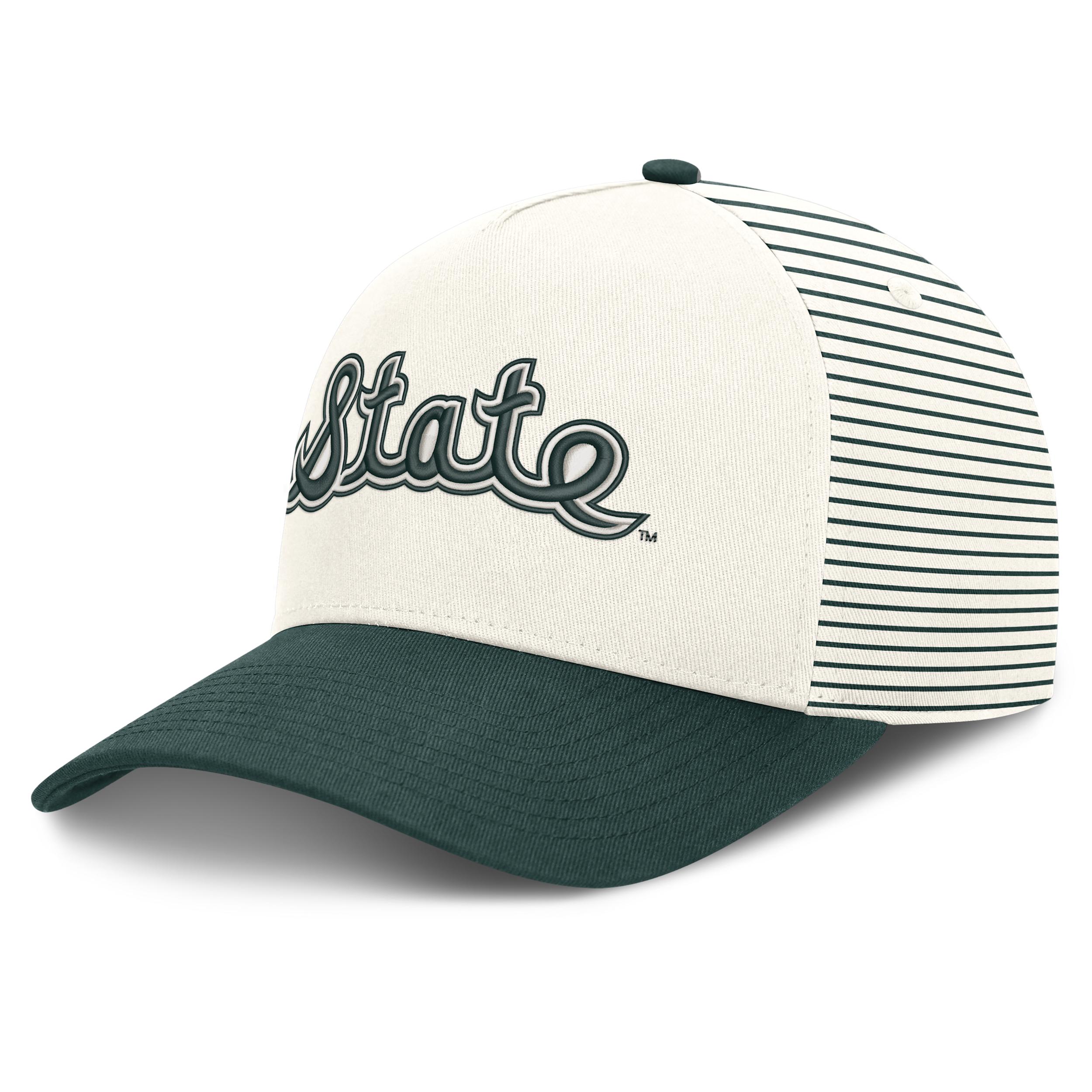 Michigan State Rise Nike Unisex Dri-FIT College A-Frame Adjustable Hat by NIKE