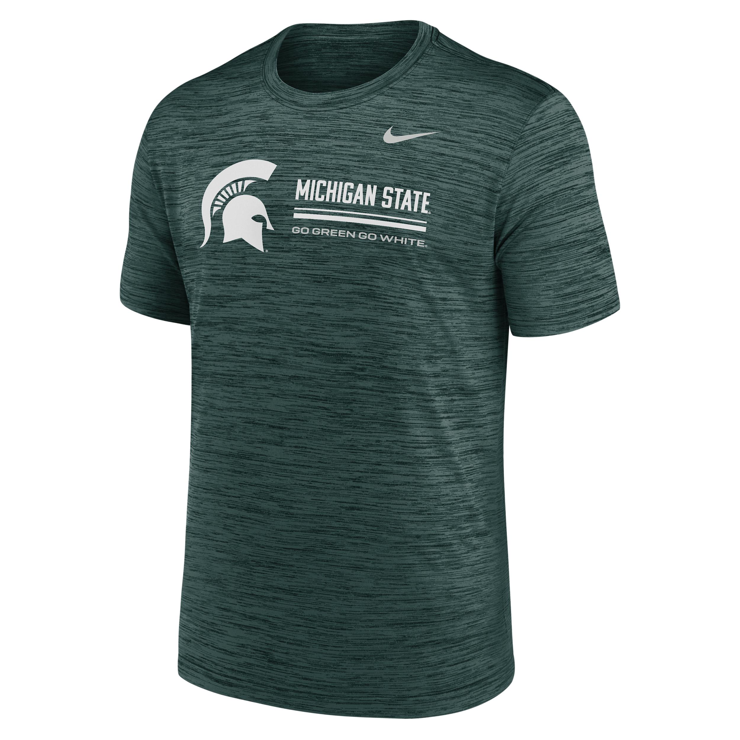 Michigan State Sideline Velocity Nike Men's Dri-FIT College T-Shirt by NIKE