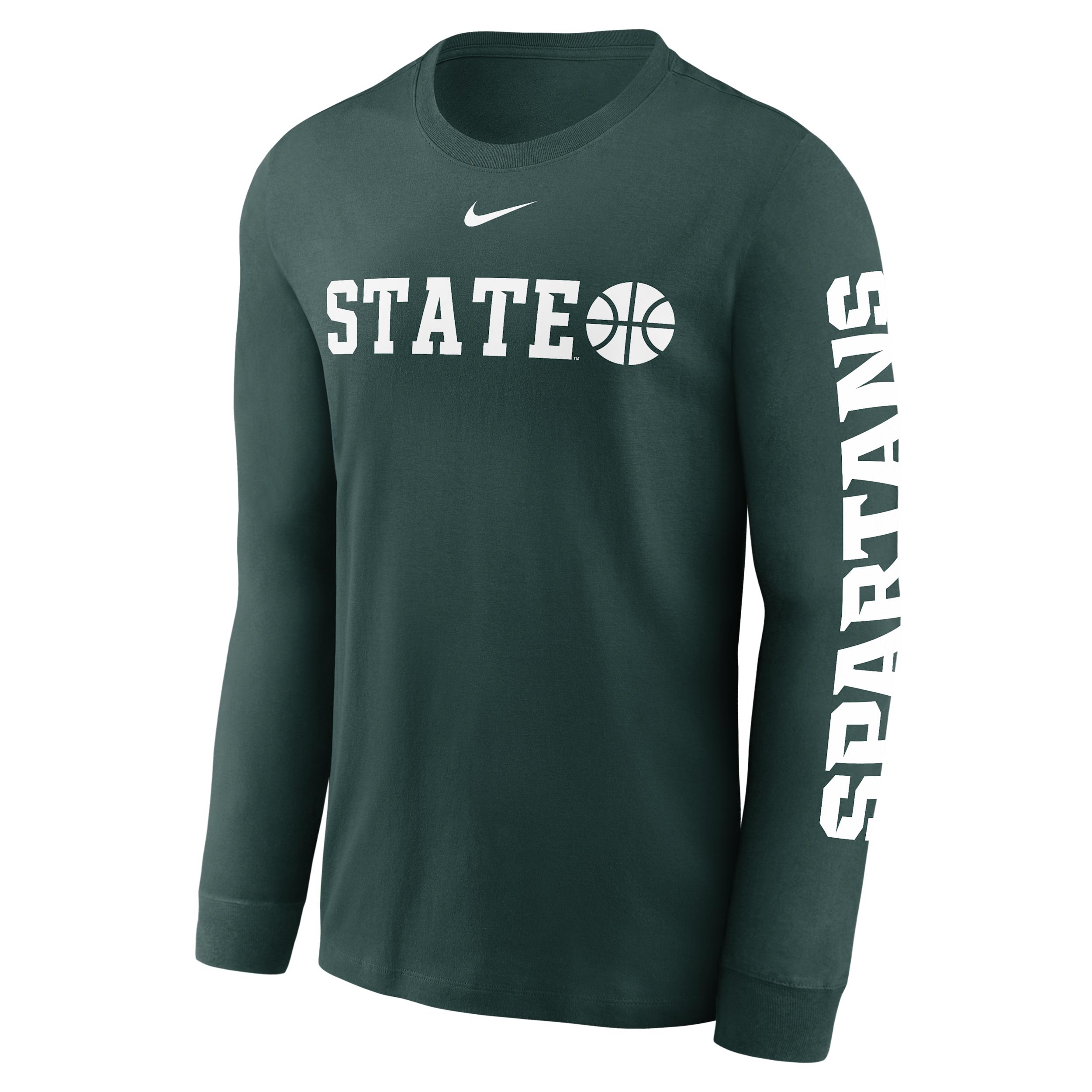 Michigan State Spartans Basketball Icon Nike Men's College Long-Sleeve T-Shirt by NIKE