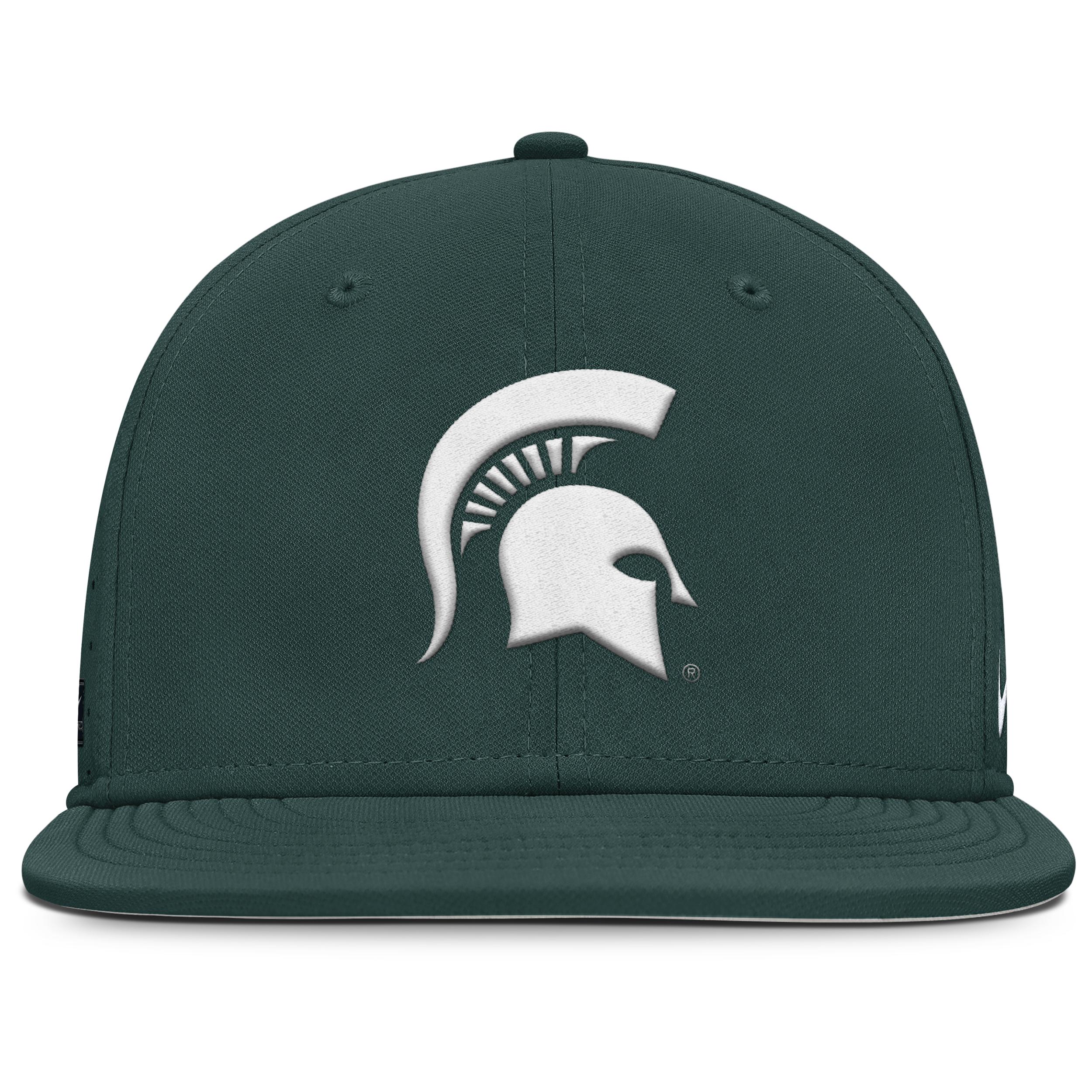 Michigan State Spartans Dugout True Menâs Nike Men's Dri-FIT College Fitted Hat by NIKE