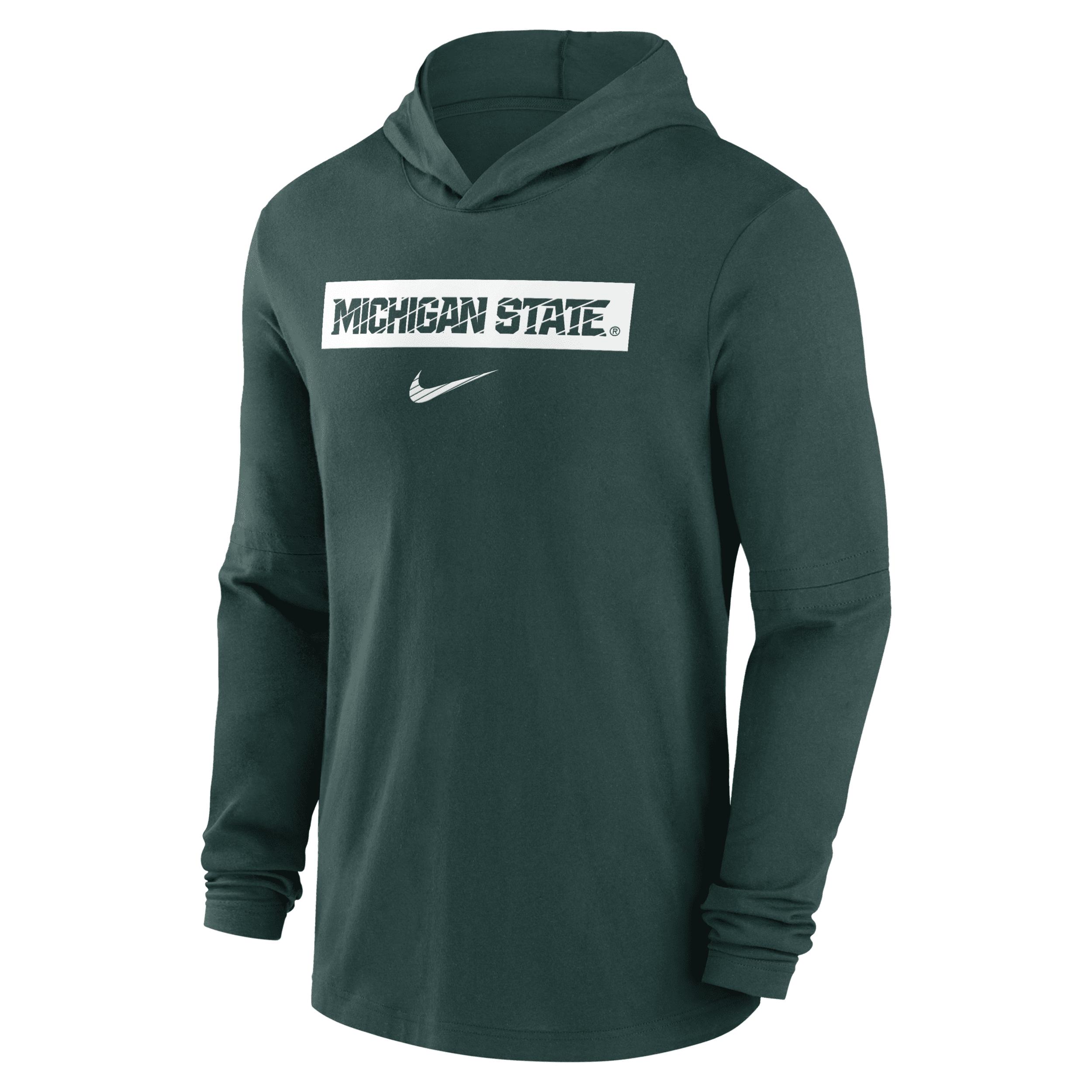 Michigan State Spartans Sideline Nike Men's Dri-FIT College Long-Sleeve Hooded Top by NIKE