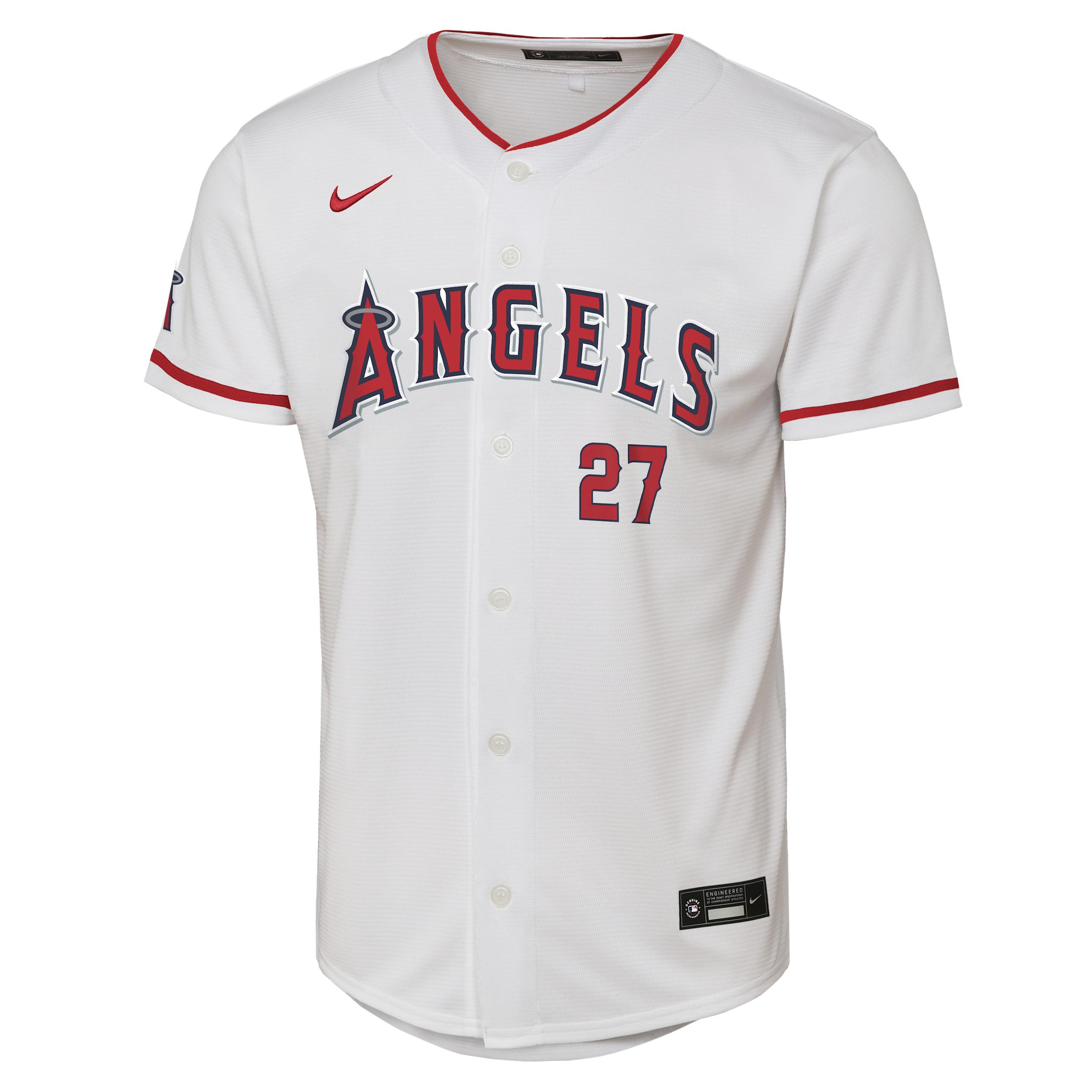Mike Trout Los Angeles Angels Big Kid's Nike MLB Stadium Jersey by NIKE