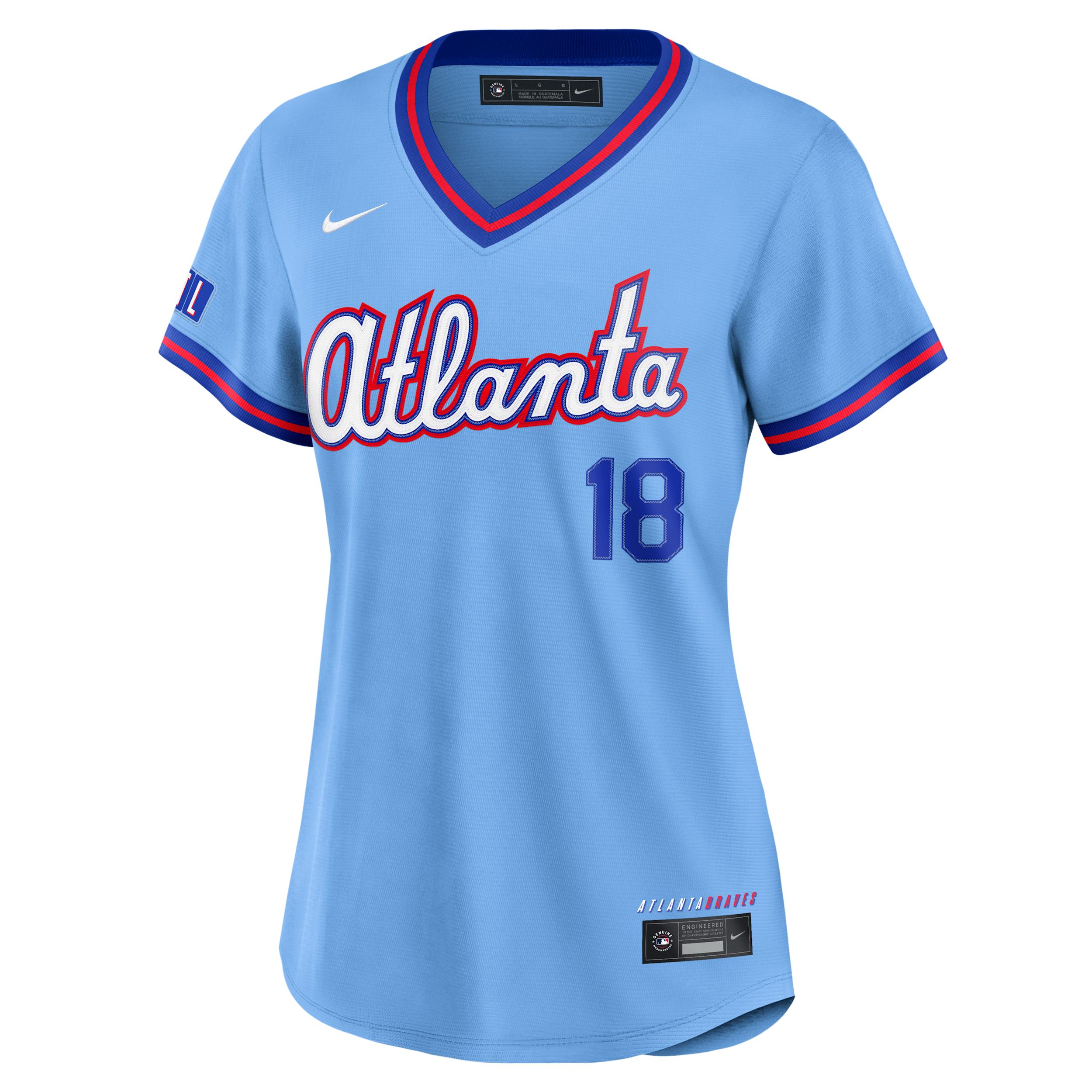 Mike Yastrzemski Atlanta Braves City Connect Nike Women's MLB Stadium Jersey by NIKE