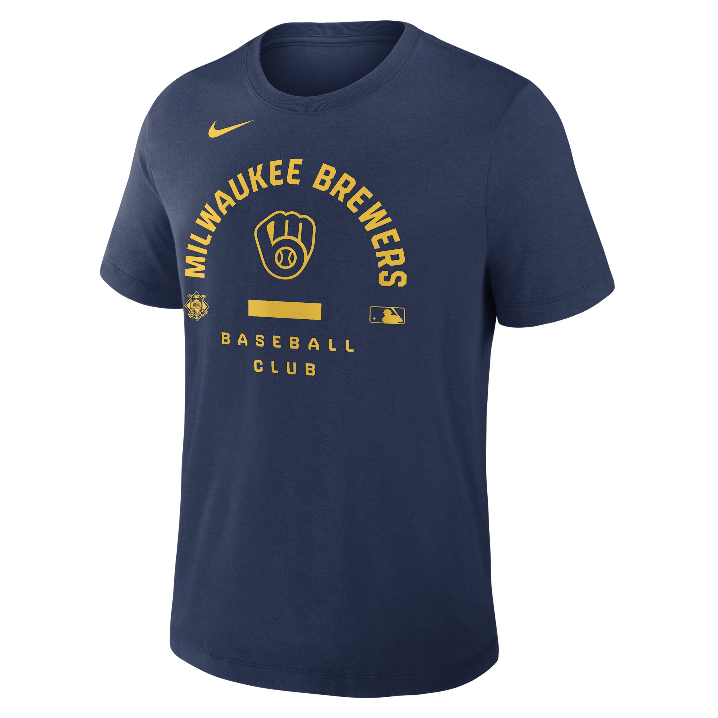 Milwaukee Brewers Authentic Collection Early Work Nike Men's Dri-FIT MLB T-Shirt by NIKE