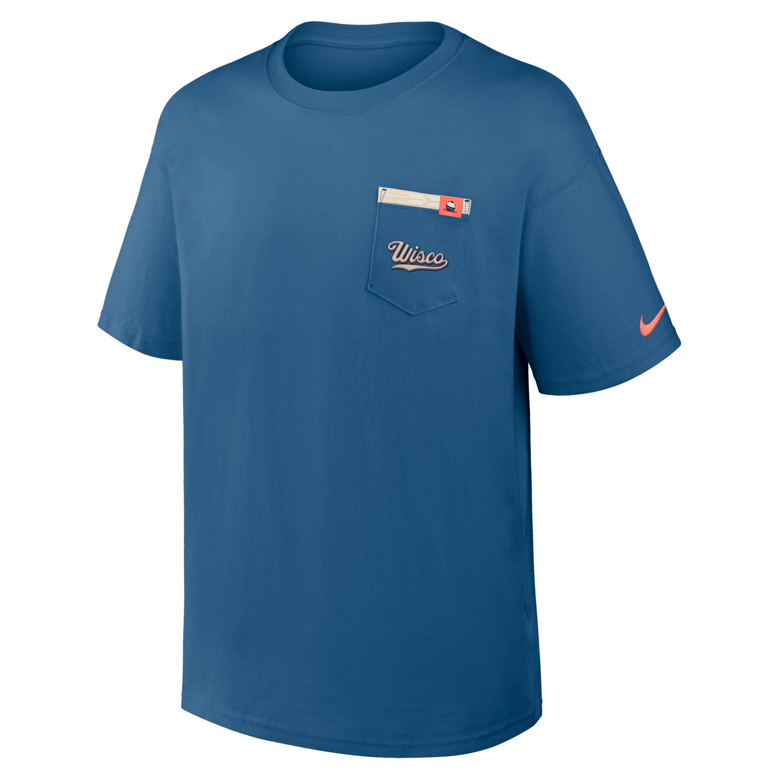 Milwaukee Brewers City Connect 2-Hit Max90 Pocket Nike Men's MLB T-Shirt by NIKE