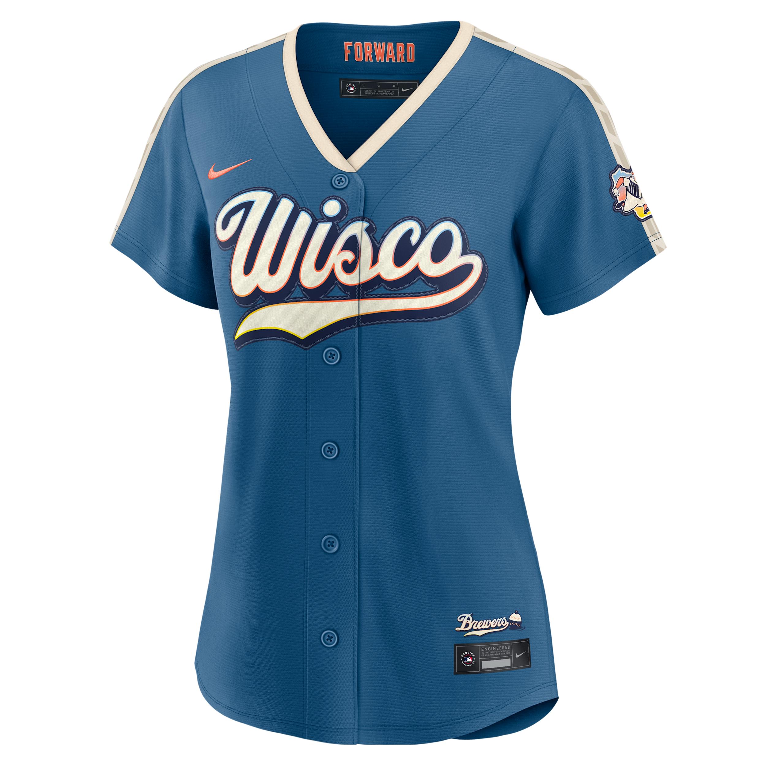 Milwaukee Brewers City Connect Nike Women's MLB Stadium Jersey by NIKE