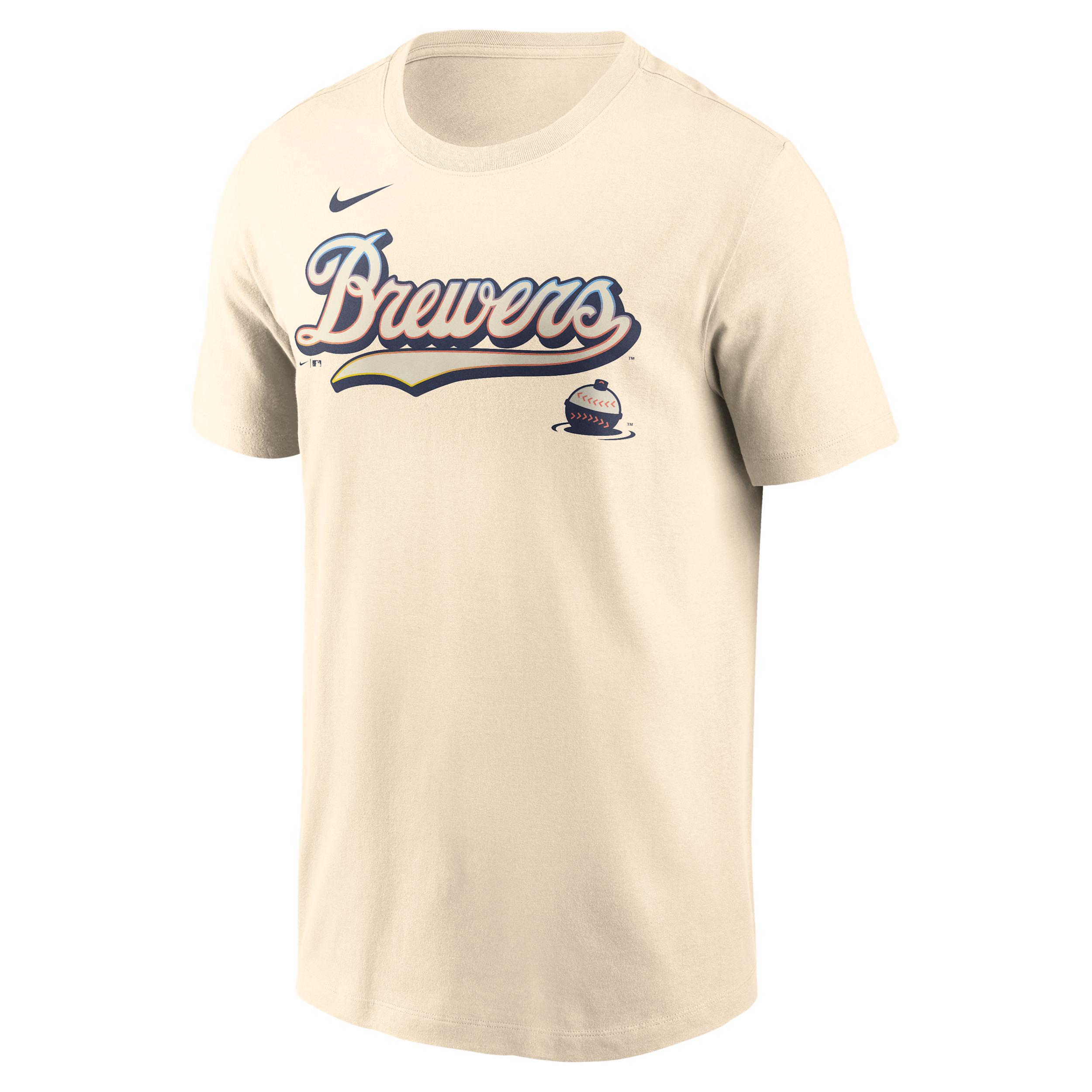 Milwaukee Brewers City Connect Wordmark Nike Men's MLB T-Shirt by NIKE