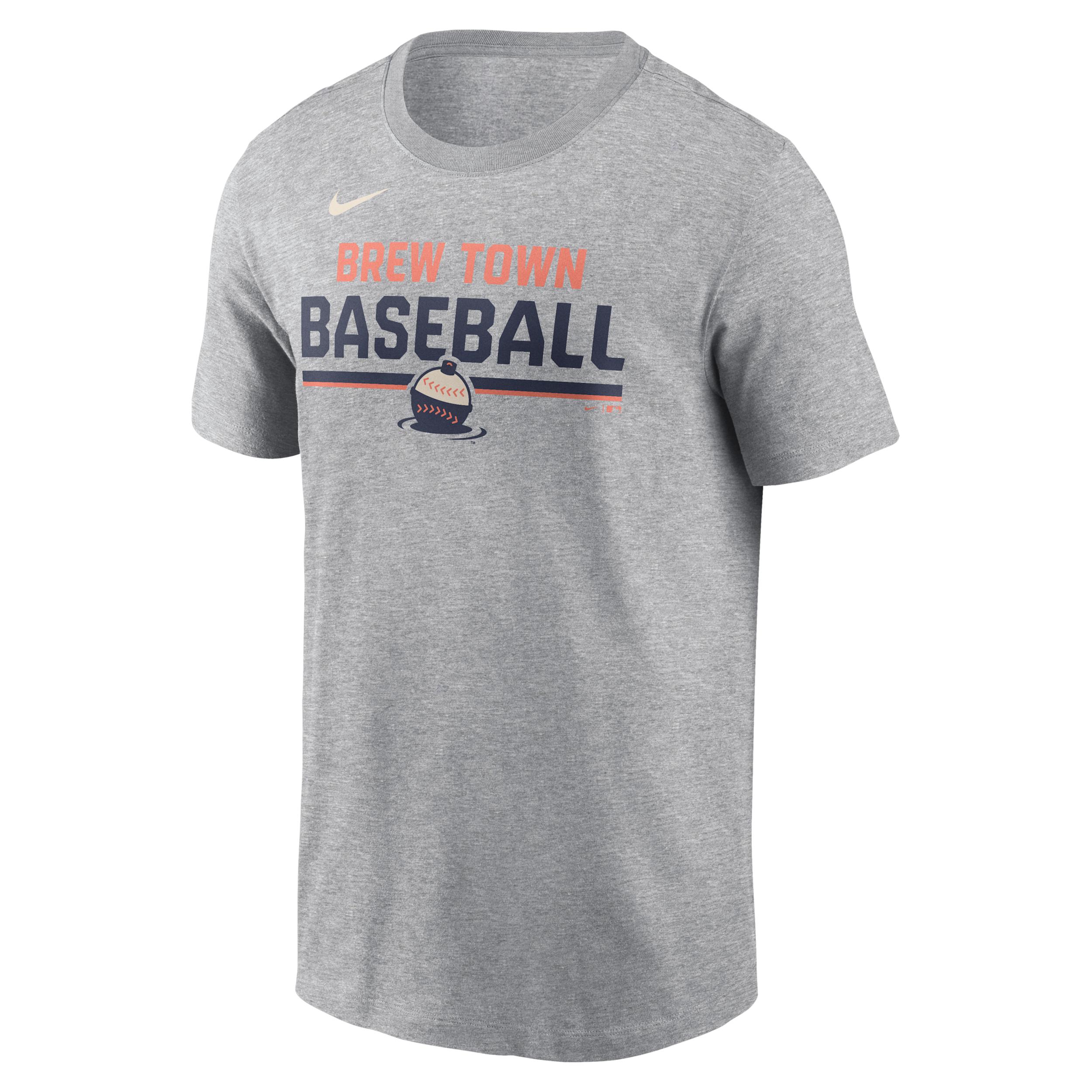 Milwaukee Brewers Stacked City Connect Nike Men's MLB T-Shirt by NIKE