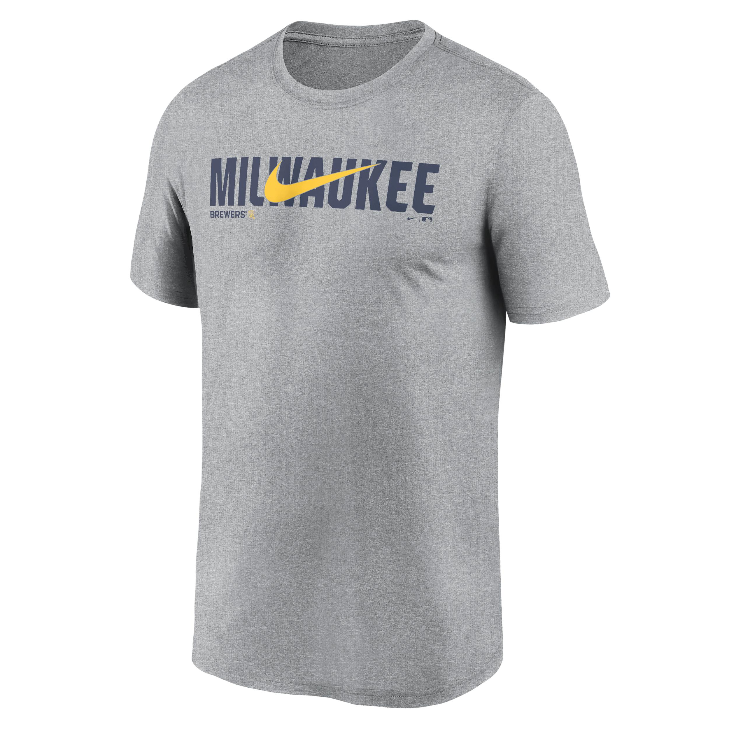 Milwaukee Brewers Swoosh Legend Nike Men's Dri-FIT MLB T-Shirt by NIKE
