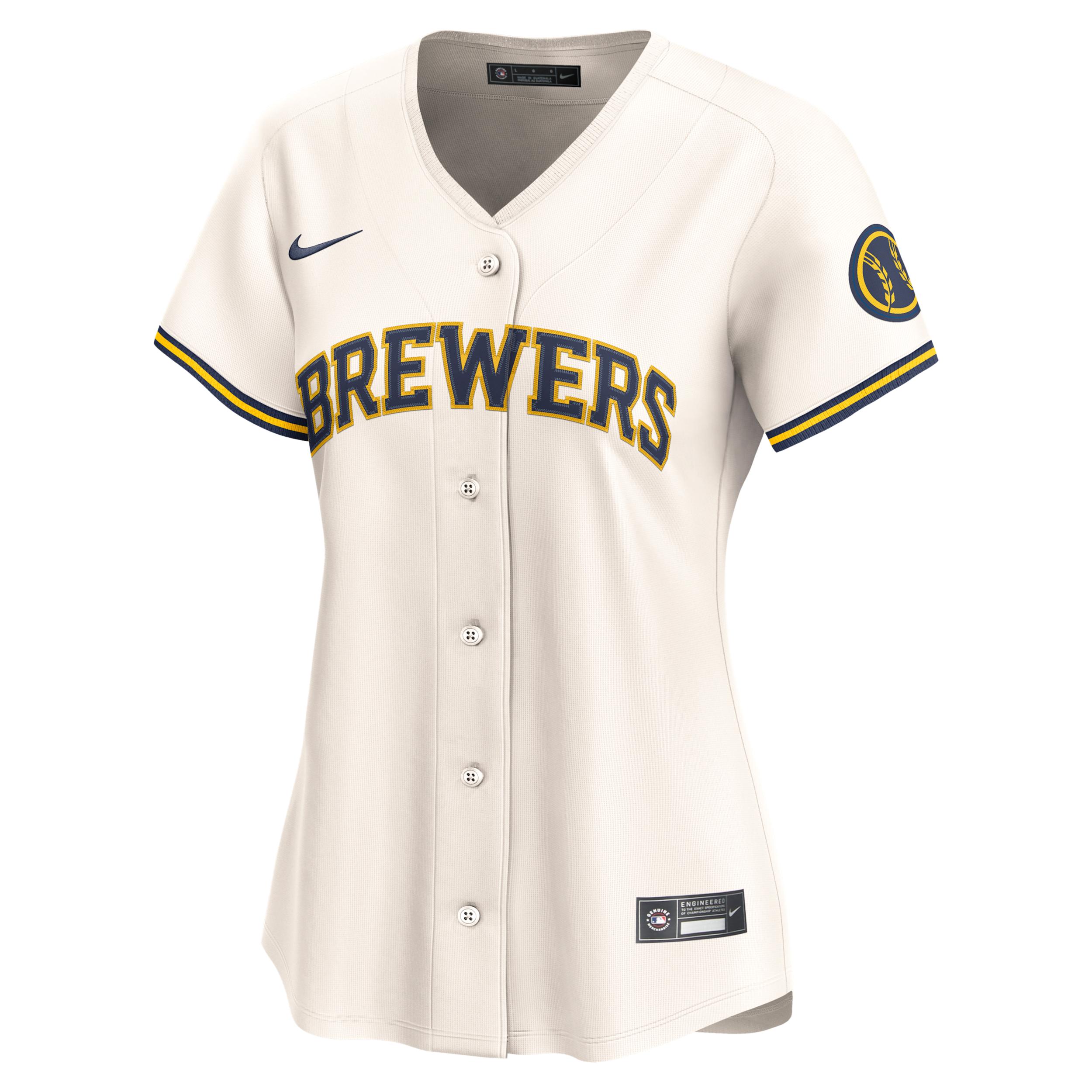 Milwaukee Brewers Womenâs Nike Women's Dri-FIT ADV MLB Limited Jersey by NIKE