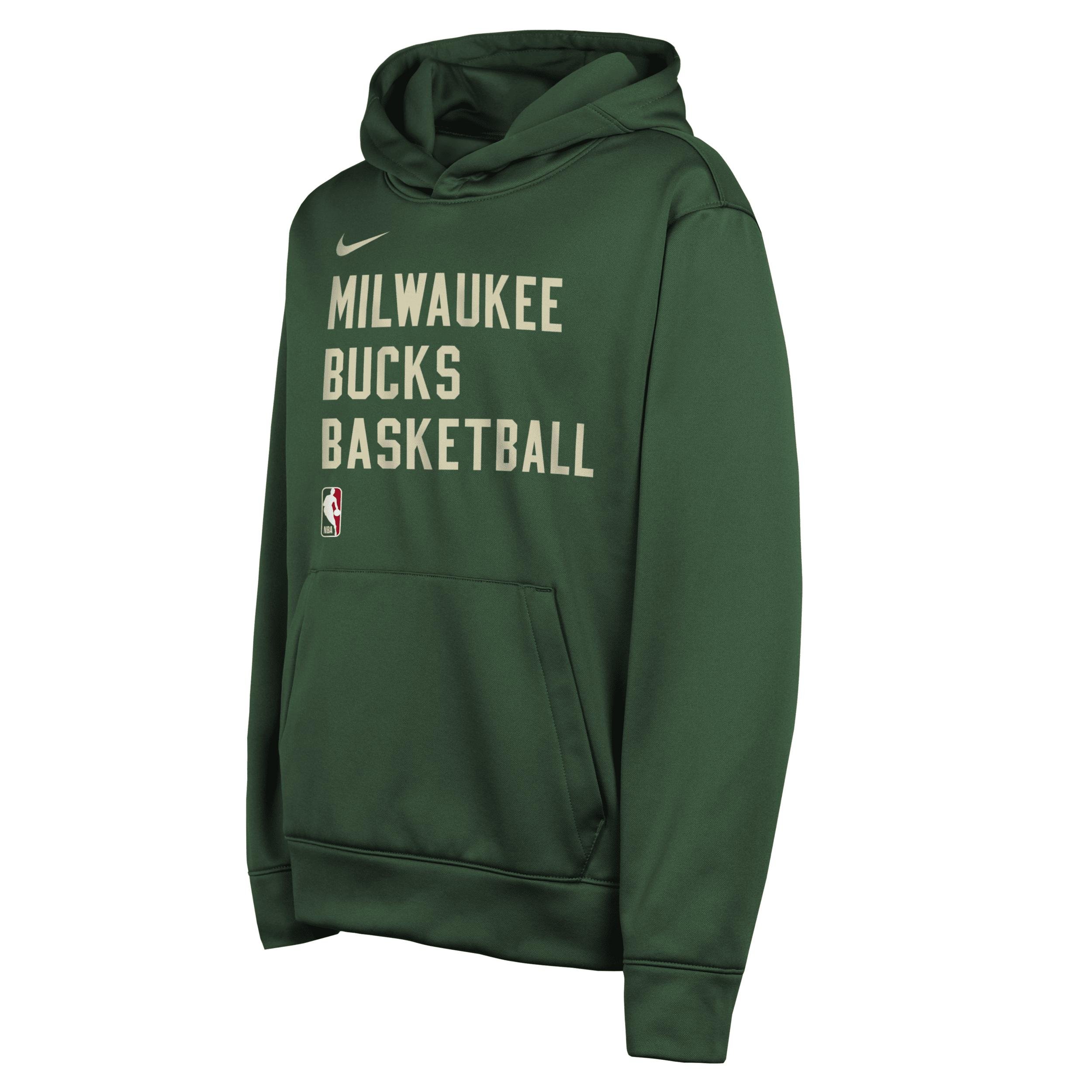 Milwaukee Bucks Big Kids' Nike Dri-FIT NBA Pullover Hoodie by NIKE