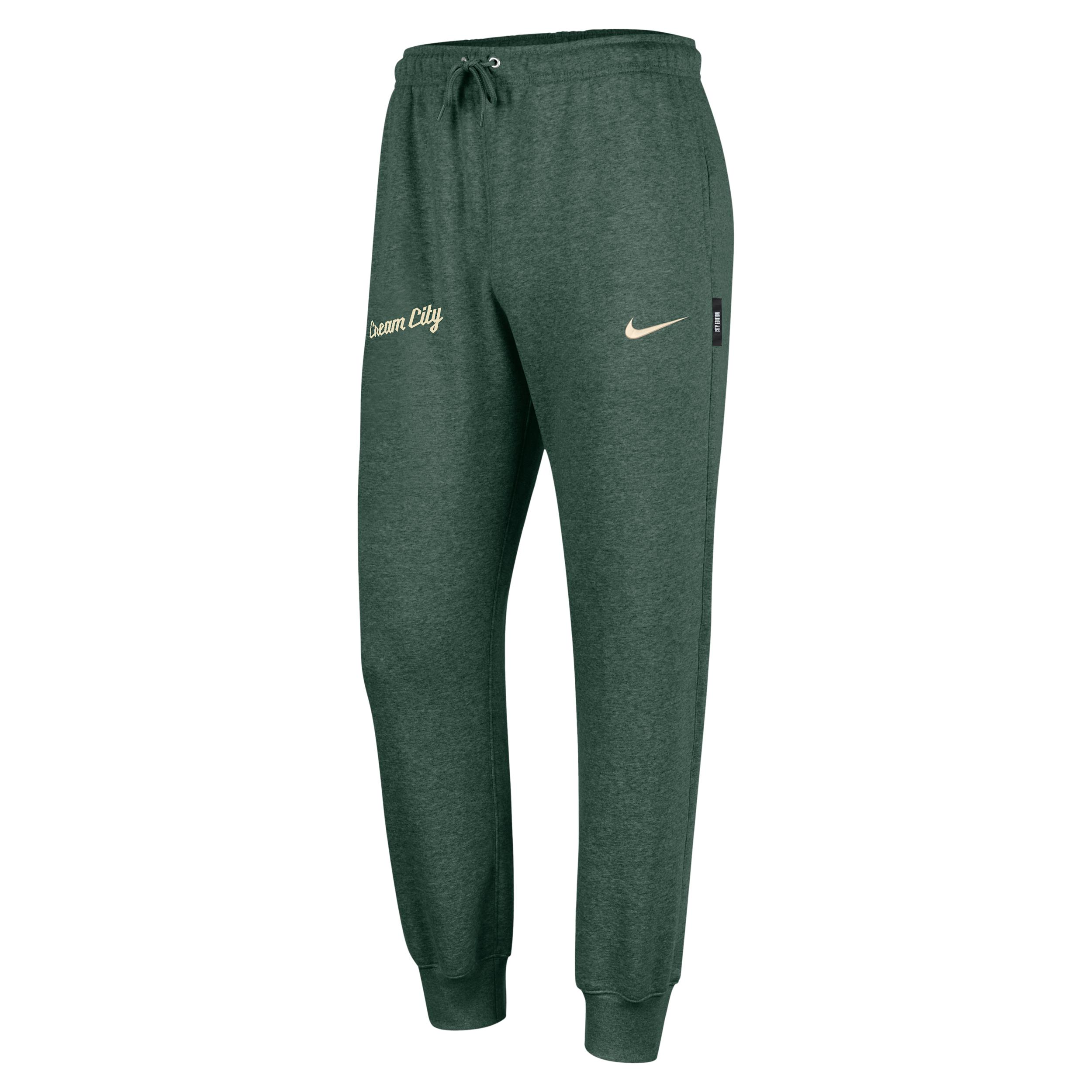 Milwaukee Bucks City Edition Nike Men's NBA Club Fleece Jogger Pantsin Green | HQ5484-323 by NIKE