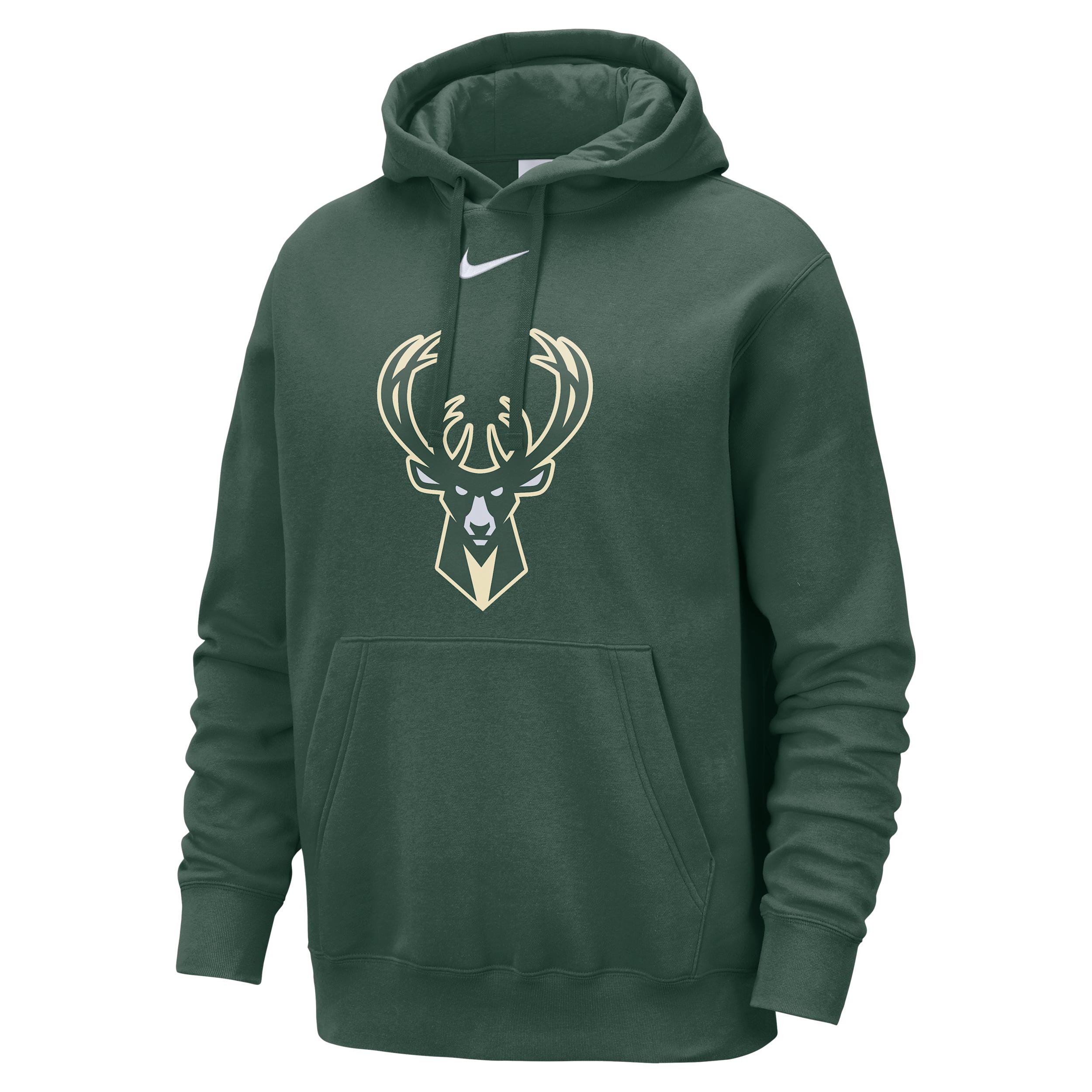 Milwaukee Bucks Club Nike Men's NBA Pullover Hoodie by NIKE