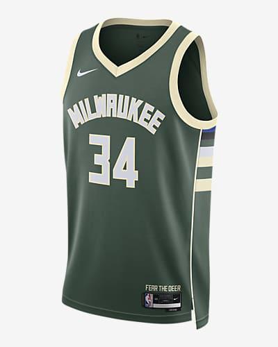 Milwaukee Bucks Icon Edition Nike Men's Dri-FIT NBA Swingman Jersey by NIKE