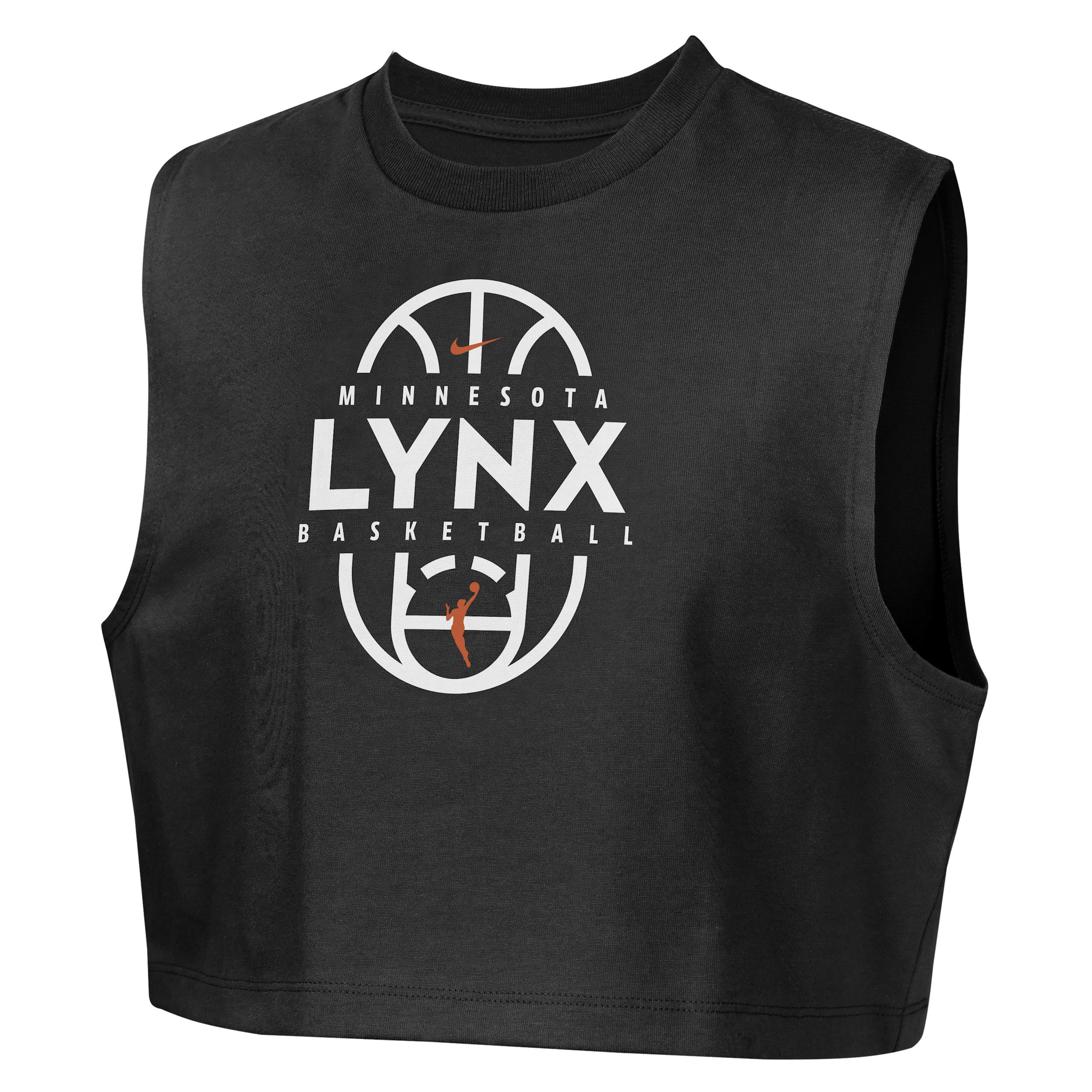 Minnesota Lynx Nike Authentics Big Kids' (Girls') Sleeveless Cropped T-Shirt by NIKE