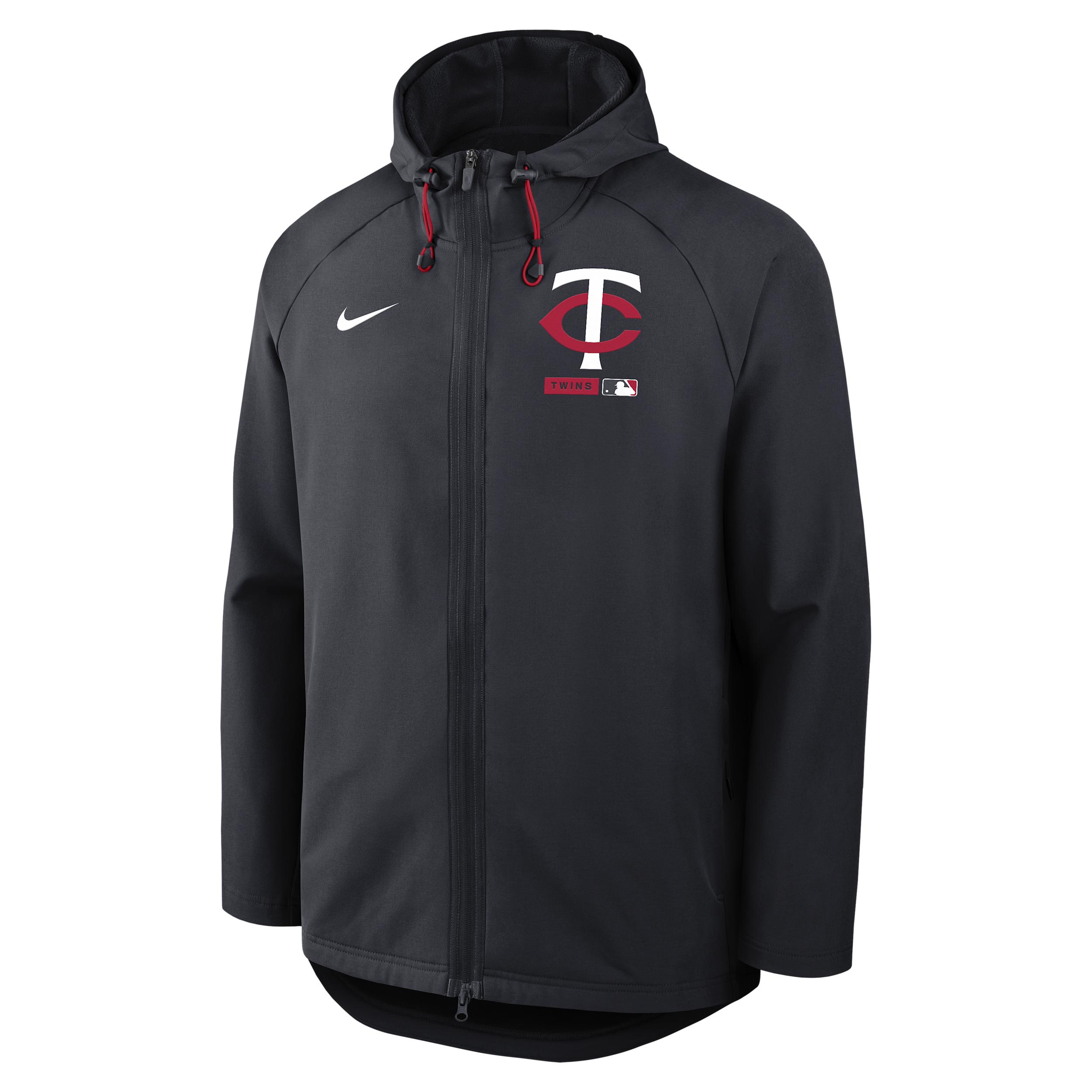Minnesota Twins Authentic Collection Nike Men's Therma-FIT MLB Full-Zip Hooded Jacket by NIKE