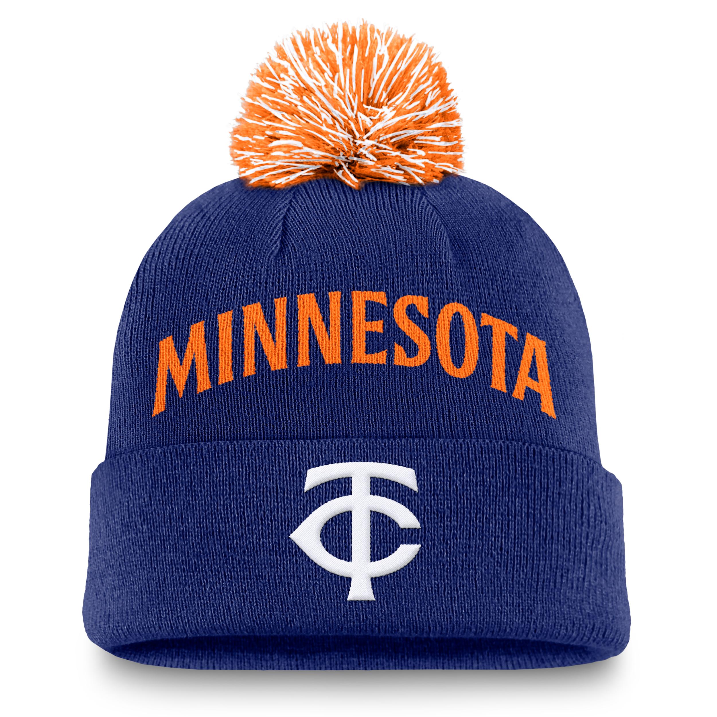 Minnesota Twins Peak Nike Men's MLB Cuffed Pom Beanie by NIKE