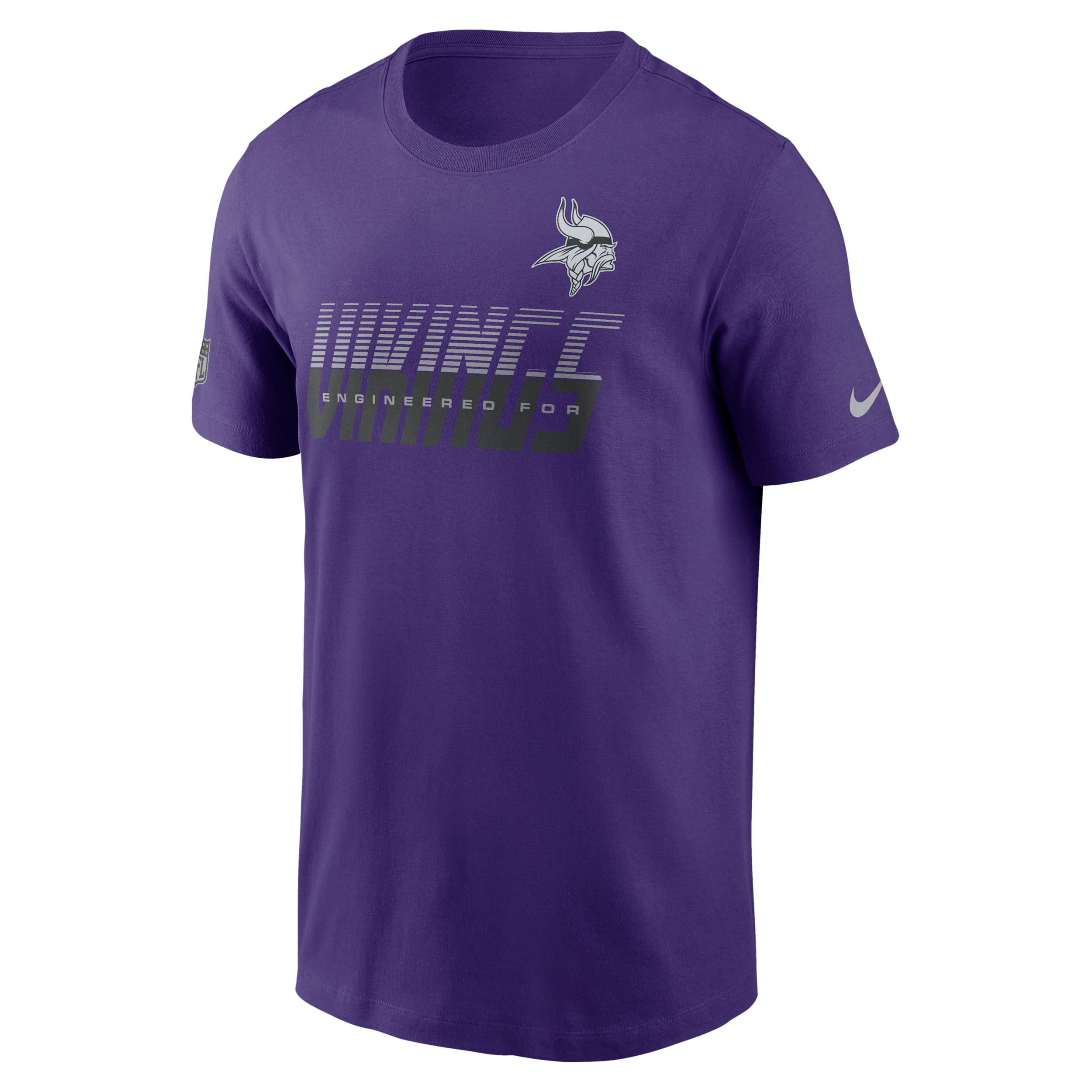 Minnesota Vikings Sideline Team Issue Nike Men's Dri-FIT NFL T-Shirt by NIKE