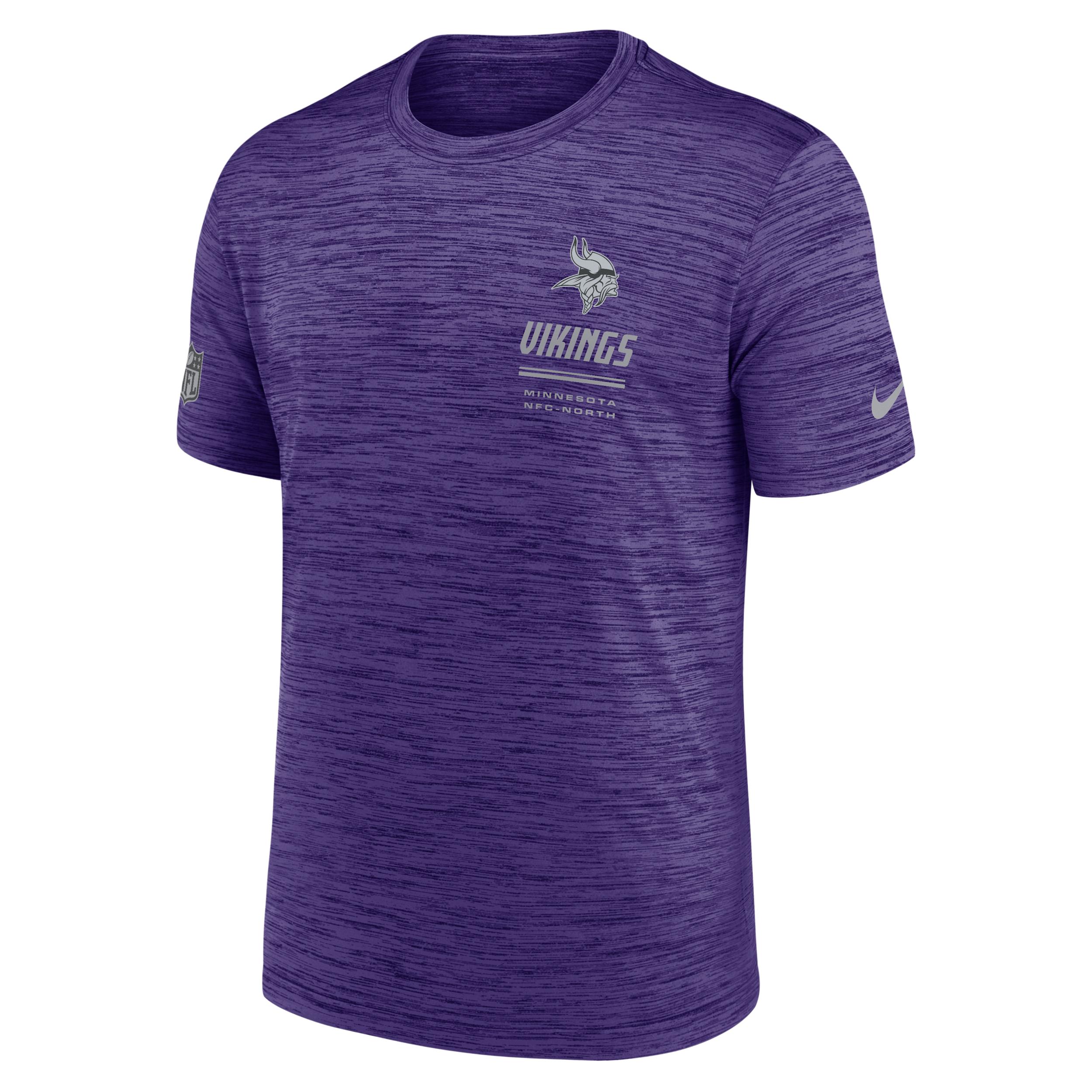 Minnesota Vikings Sideline Team Issue Velocity Nike Men's Dri-FIT NFL T-Shirt by NIKE