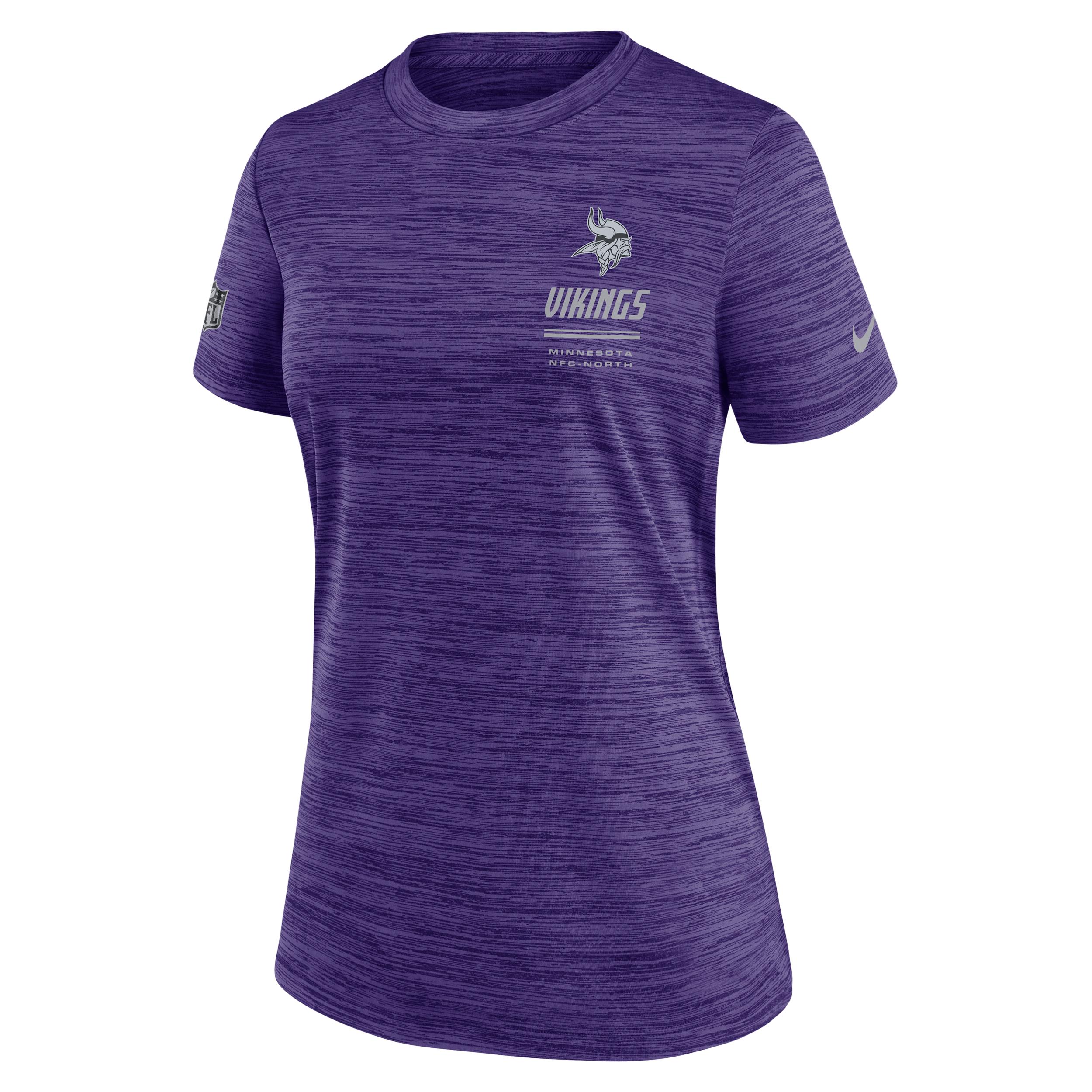 Minnesota Vikings Sideline Velocity Nike Women's Dri-FIT NFL T-Shirt by NIKE