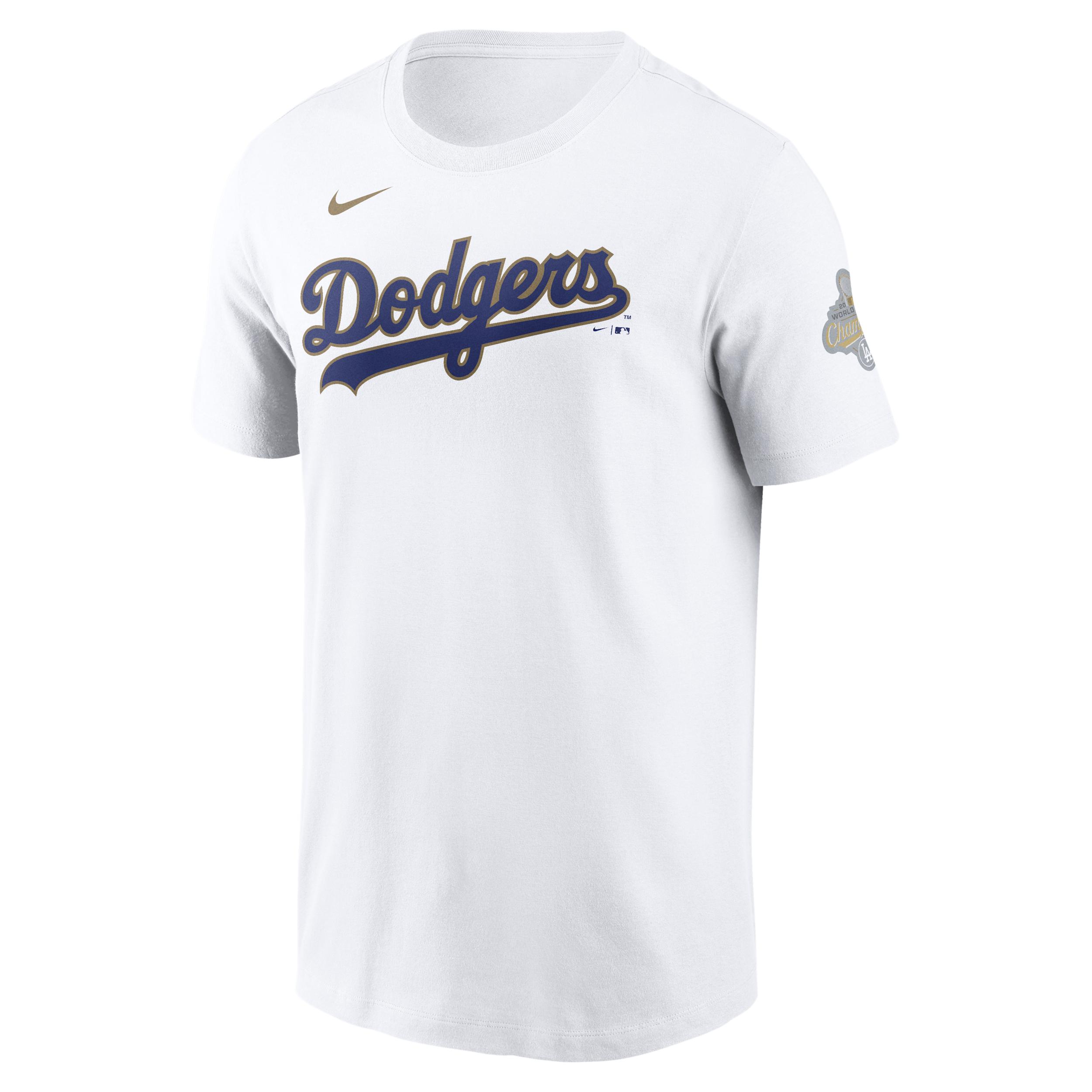 Mookie Betts Los Angeles Dodgers 2025 World Series Champion Gold Series Nike Men's MLB T-Shirt by NIKE