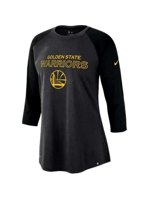NBA GS Warriors Wordmark raglan-sleeve T-shirt by NIKE