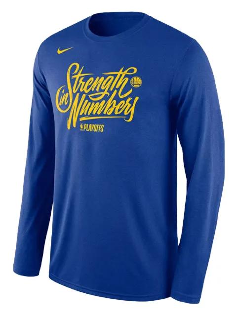 NBA GSW "Blue-Playoffs Strength In Numbers" T-shirt by NIKE