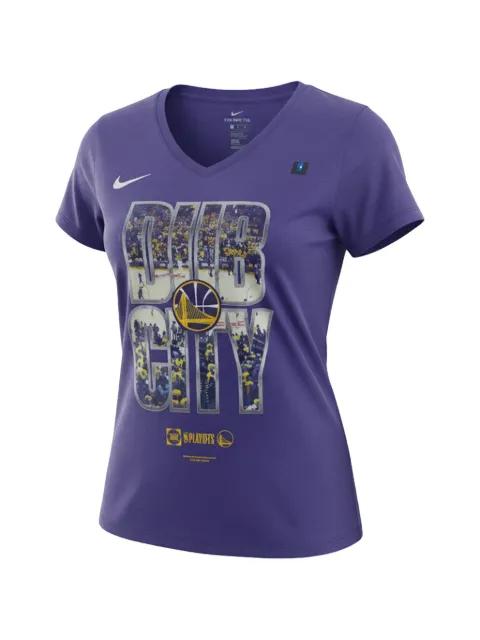 NBA Golden State Warriors DUB City 2019 Playoffs V-neck T-shirt by NIKE