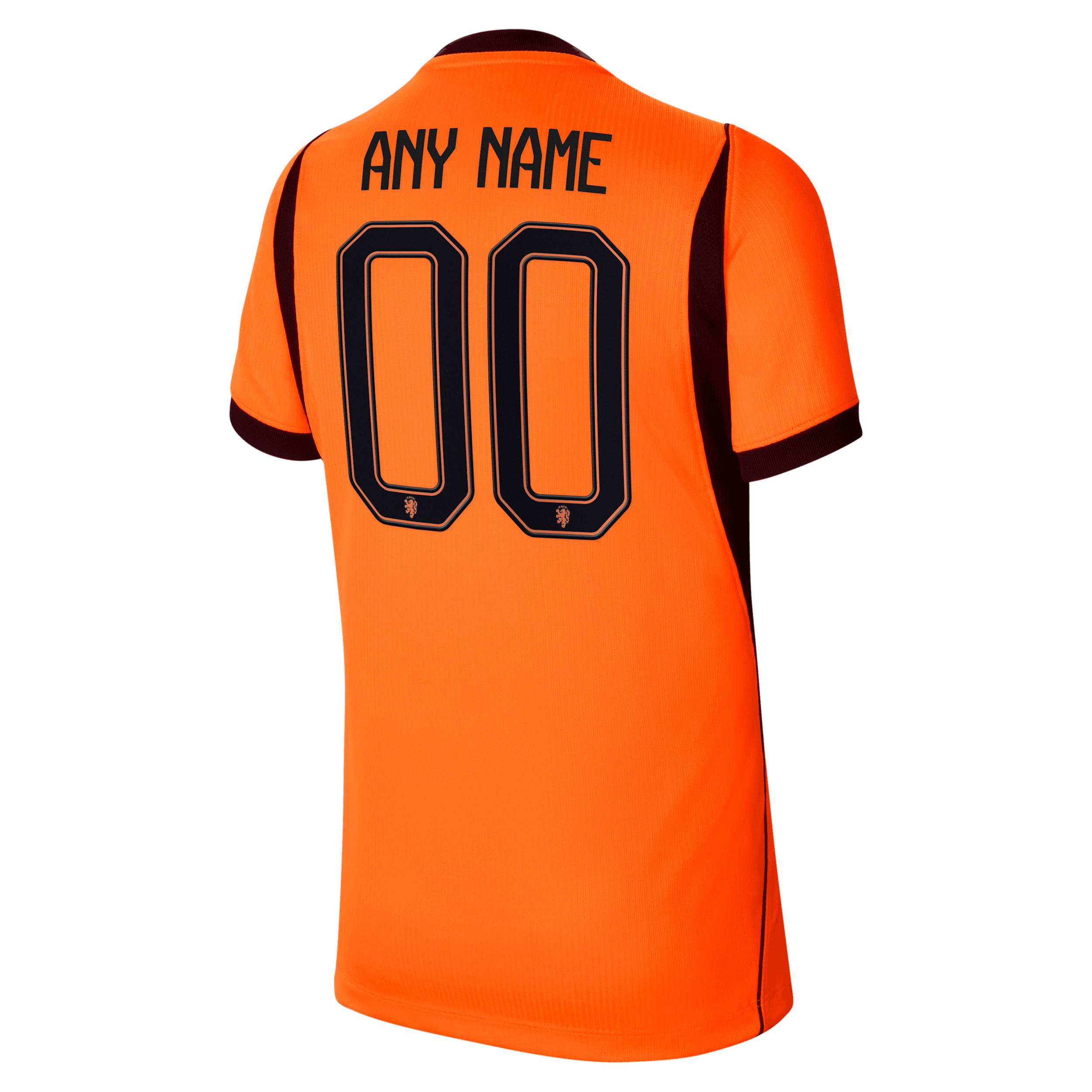Netherlands 2026/27 Match Home Big Kids' Nike Aero-FIT Soccer Authentic Custom Jersey By You by NIKE