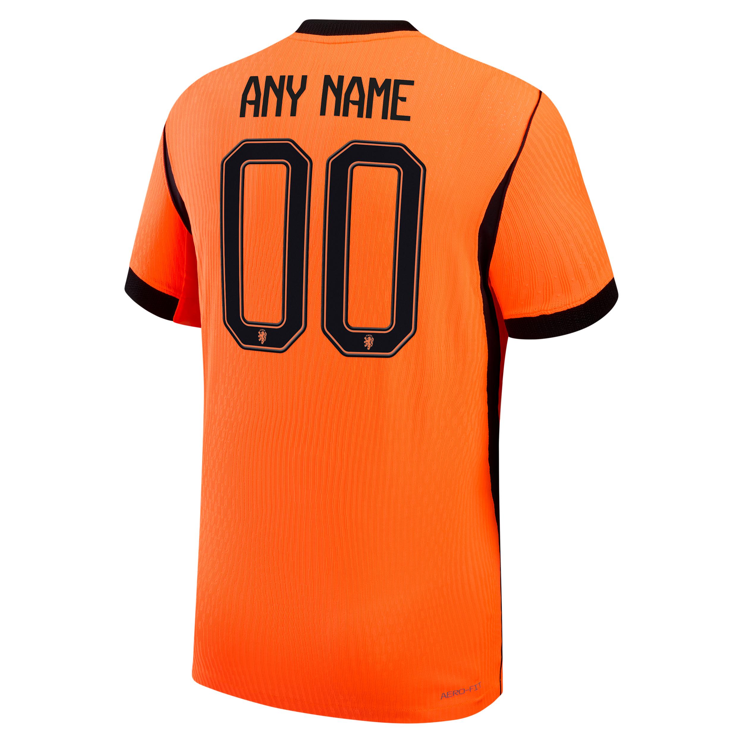 Netherlands 2026/27 Match Home Nike Men's Aero-FIT Soccer Authentic Custom Jersey By You by NIKE