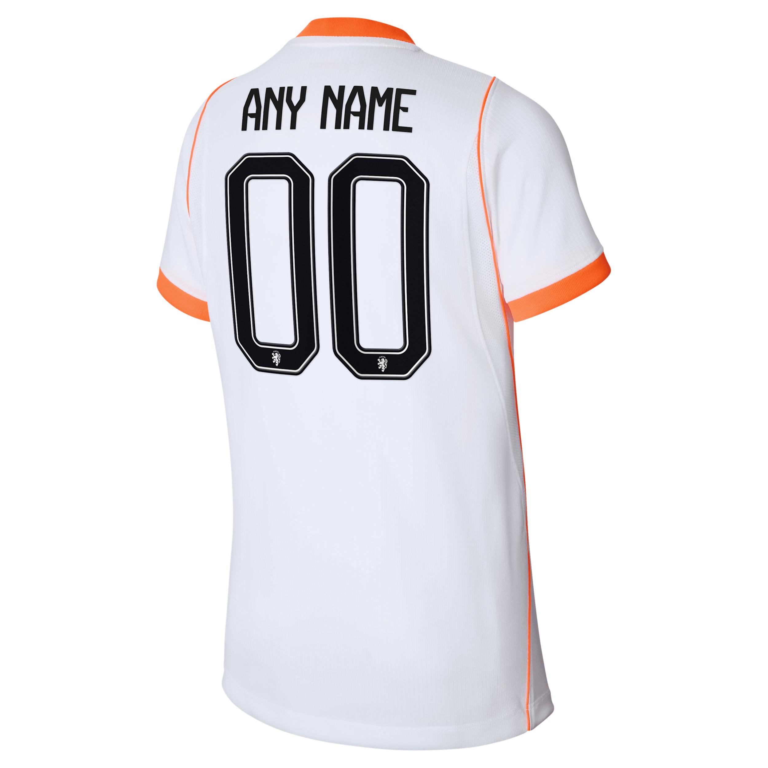 Netherlands 2026 Stadium Away Big Kids' Nike Dri-FIT Soccer Replica Custom Jersey By You by NIKE
