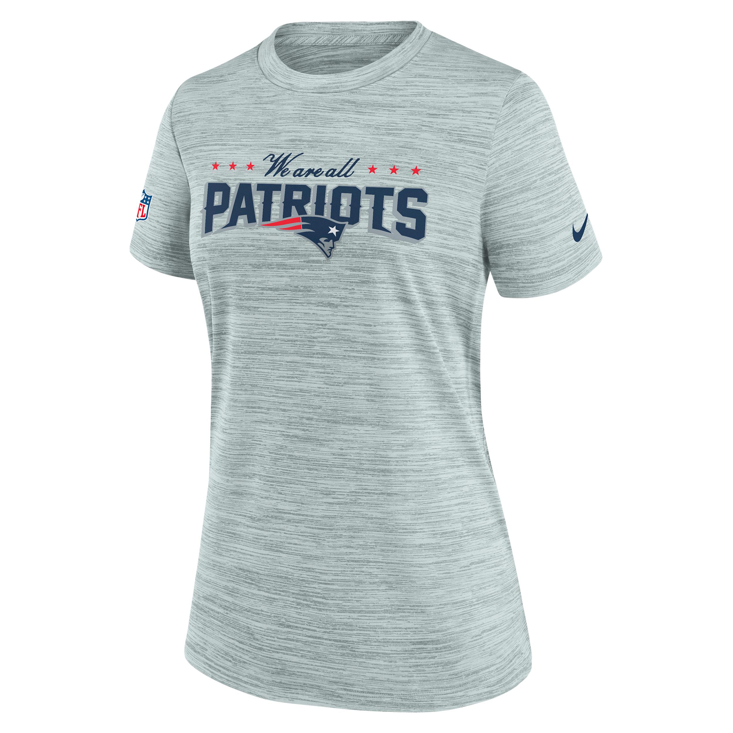 New England Patriots Rivalries Collection Sideline Velocity Nike Women's Dri-FIT NFL T-Shirt by NIKE