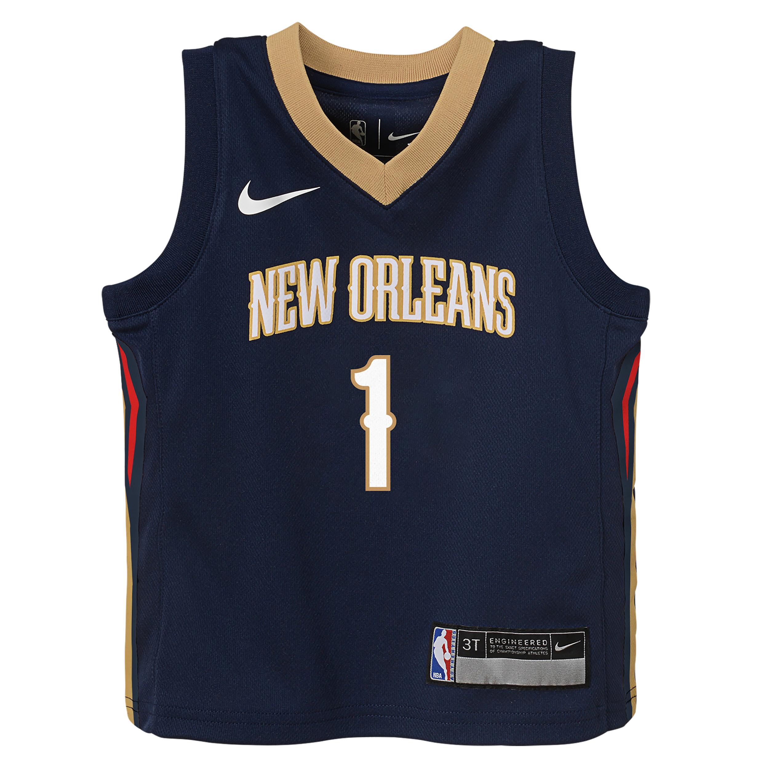 New Orleans Pelicans Zion Williamson Icon Edition Baby Nike NBA Bodysuit by NIKE