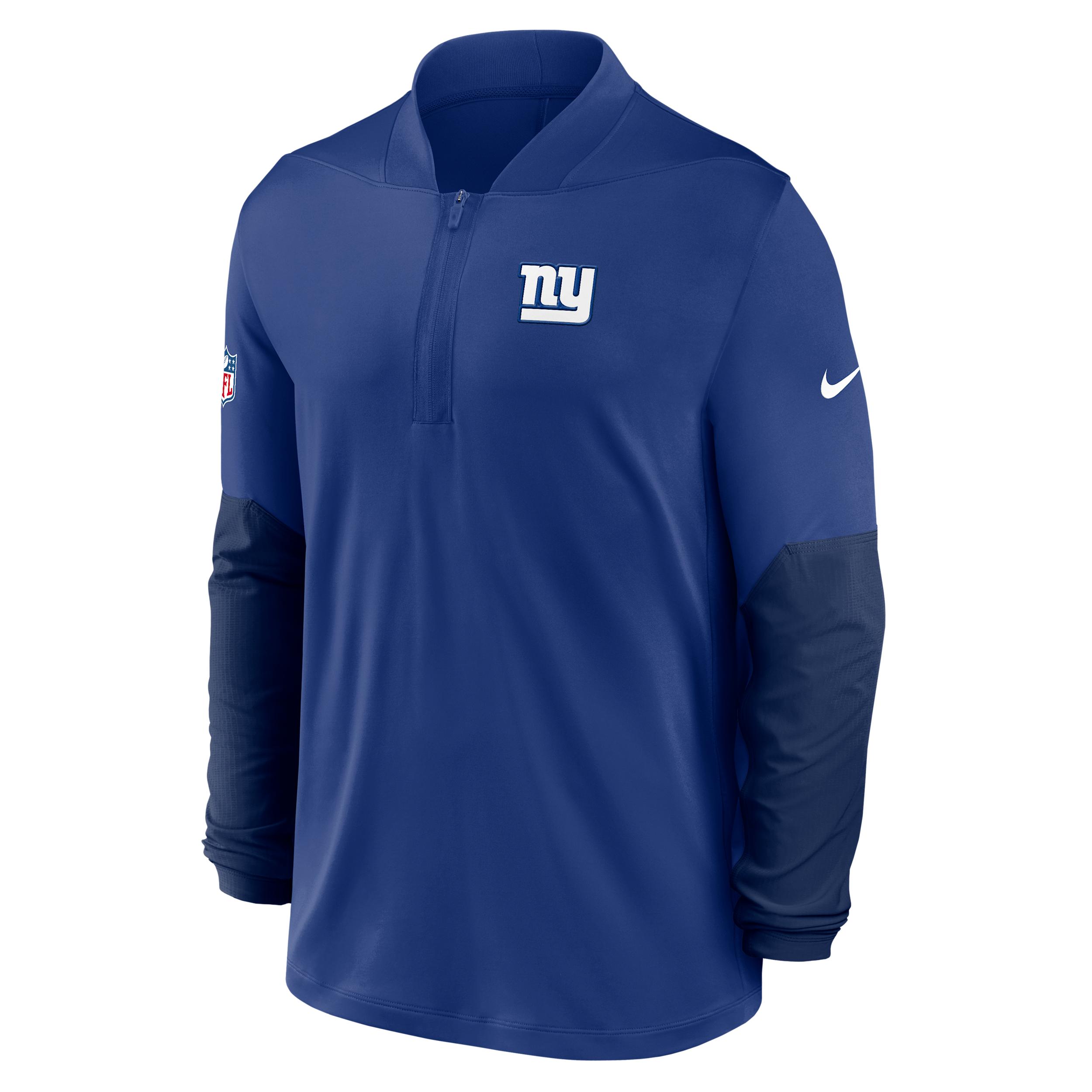 New York Giants Feel The Pressure Nike Men's Dri-FIT NFL 1/2-Zip Top by NIKE