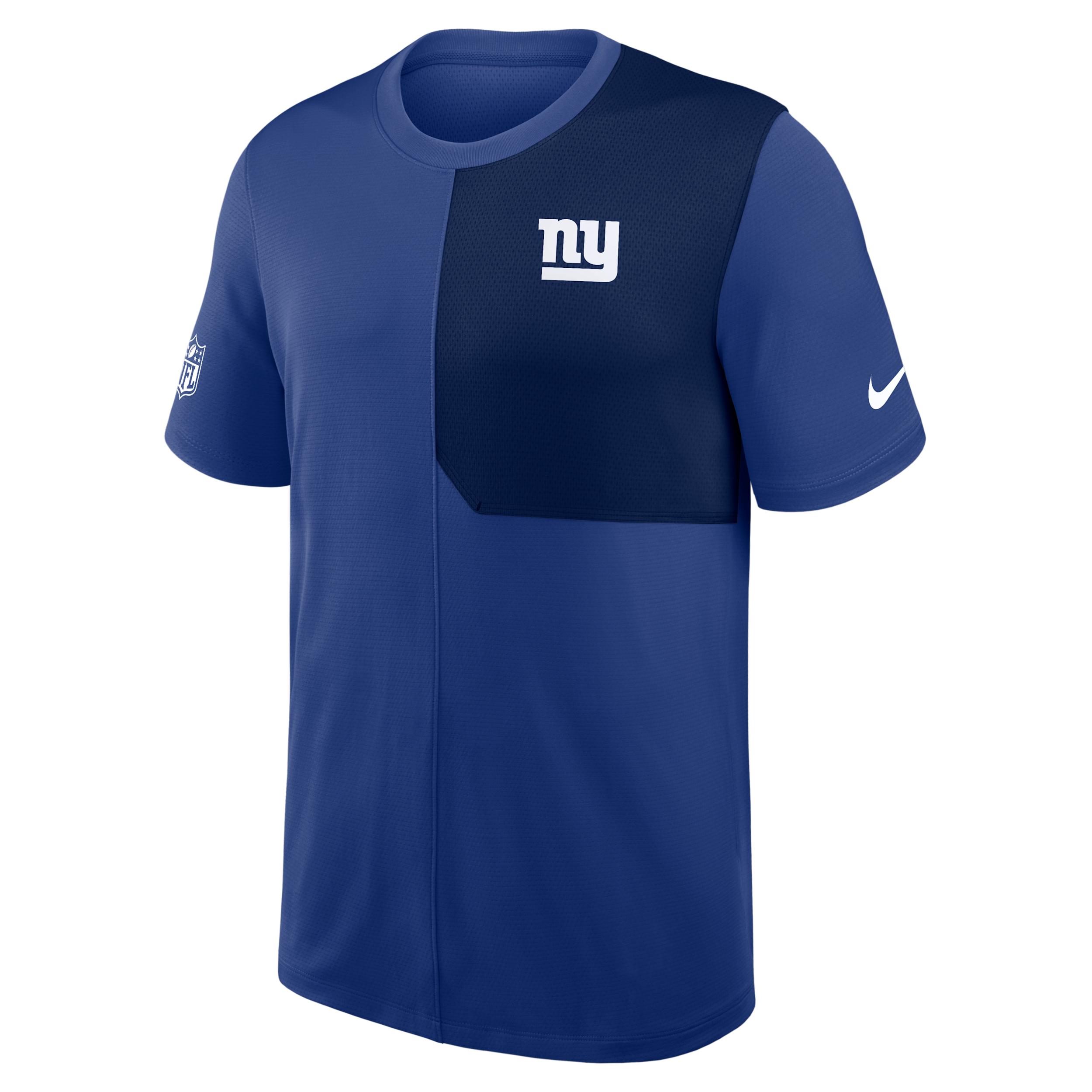 New York Giants Sideline Coach Nike Men's Dri-FIT NFL Top by NIKE