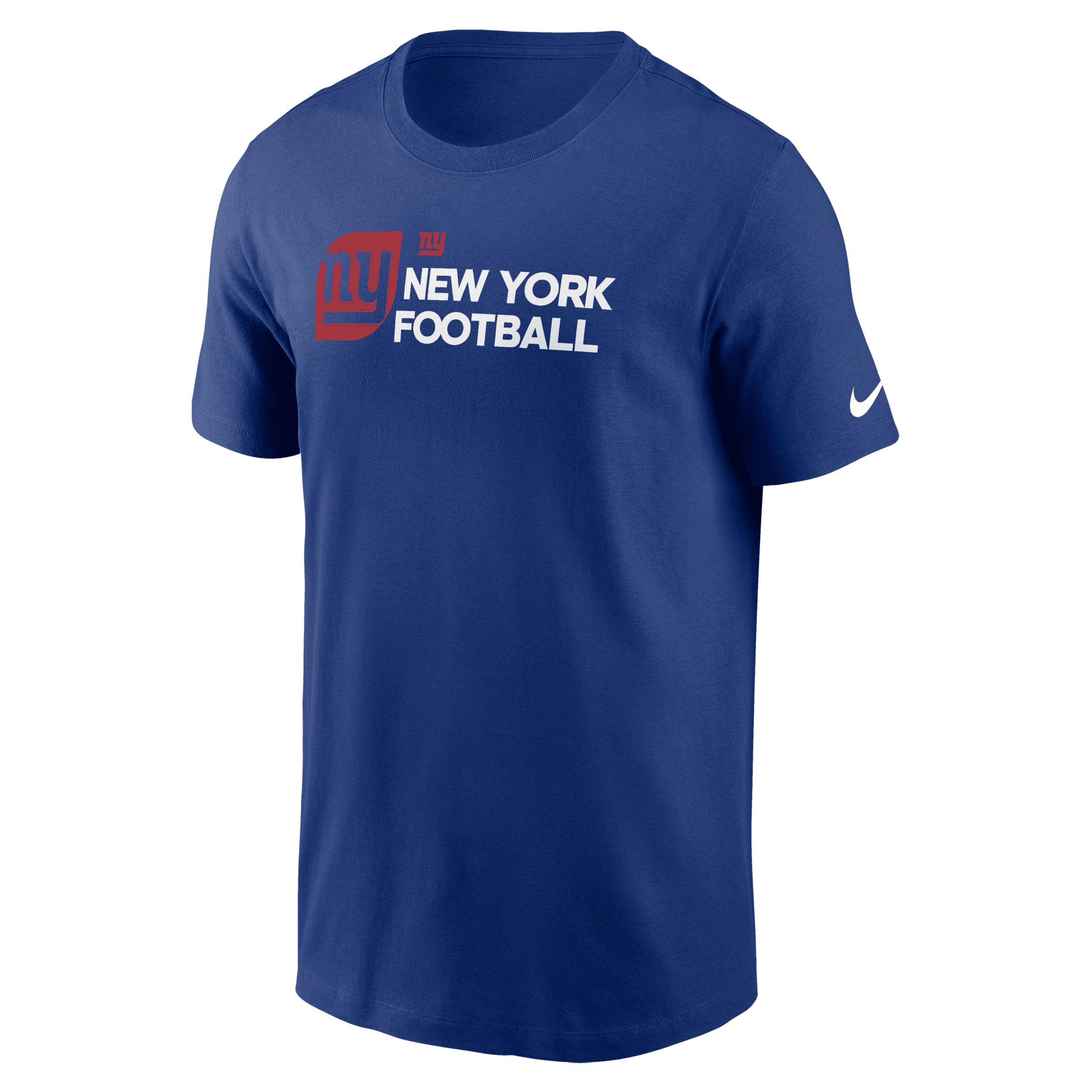 New York Giants Team Outline Essential T-Shirt Nike Men's NFL T-Shirt by NIKE