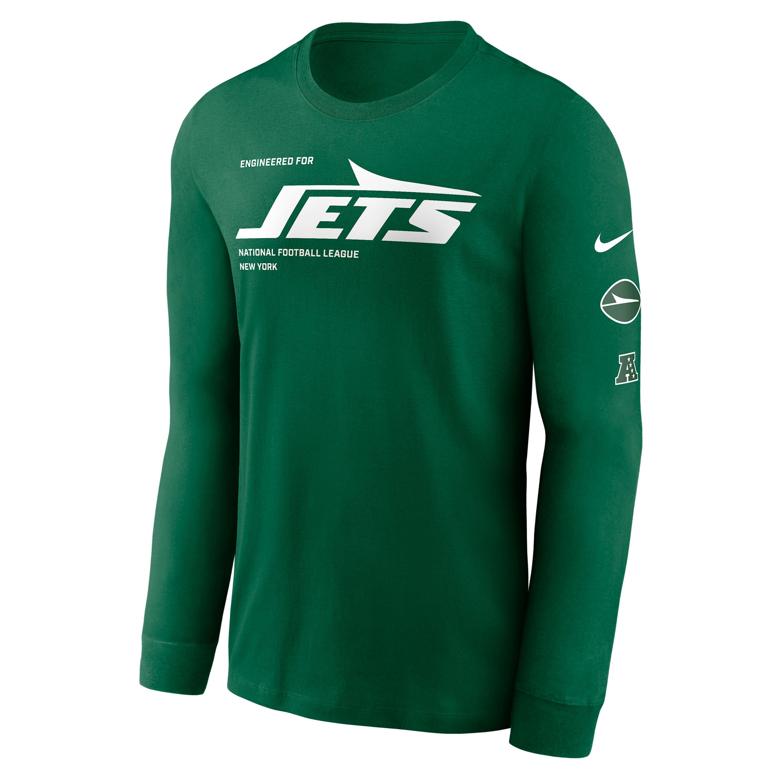 New York Jets Play To Win Essential Nike Men's NFL Long-Sleeve T-Shirt by NIKE