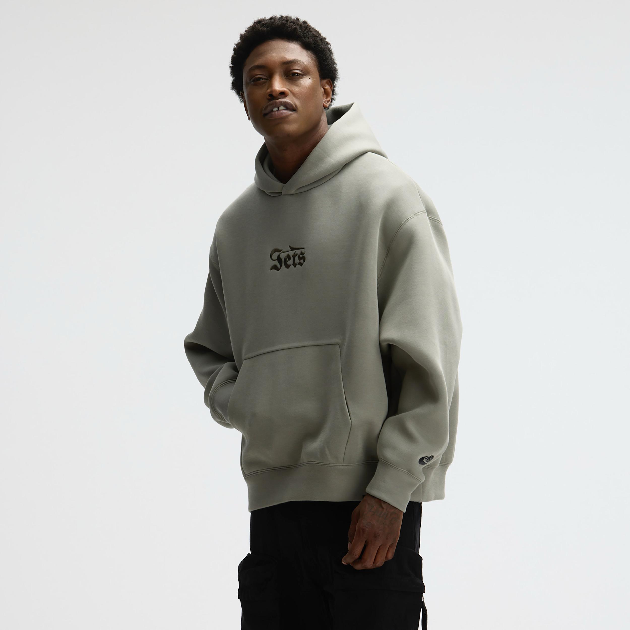 New York Jets Rivalries Collection Oversized Tech Fleece Nike Men's NFL Pullover Hoodie by NIKE