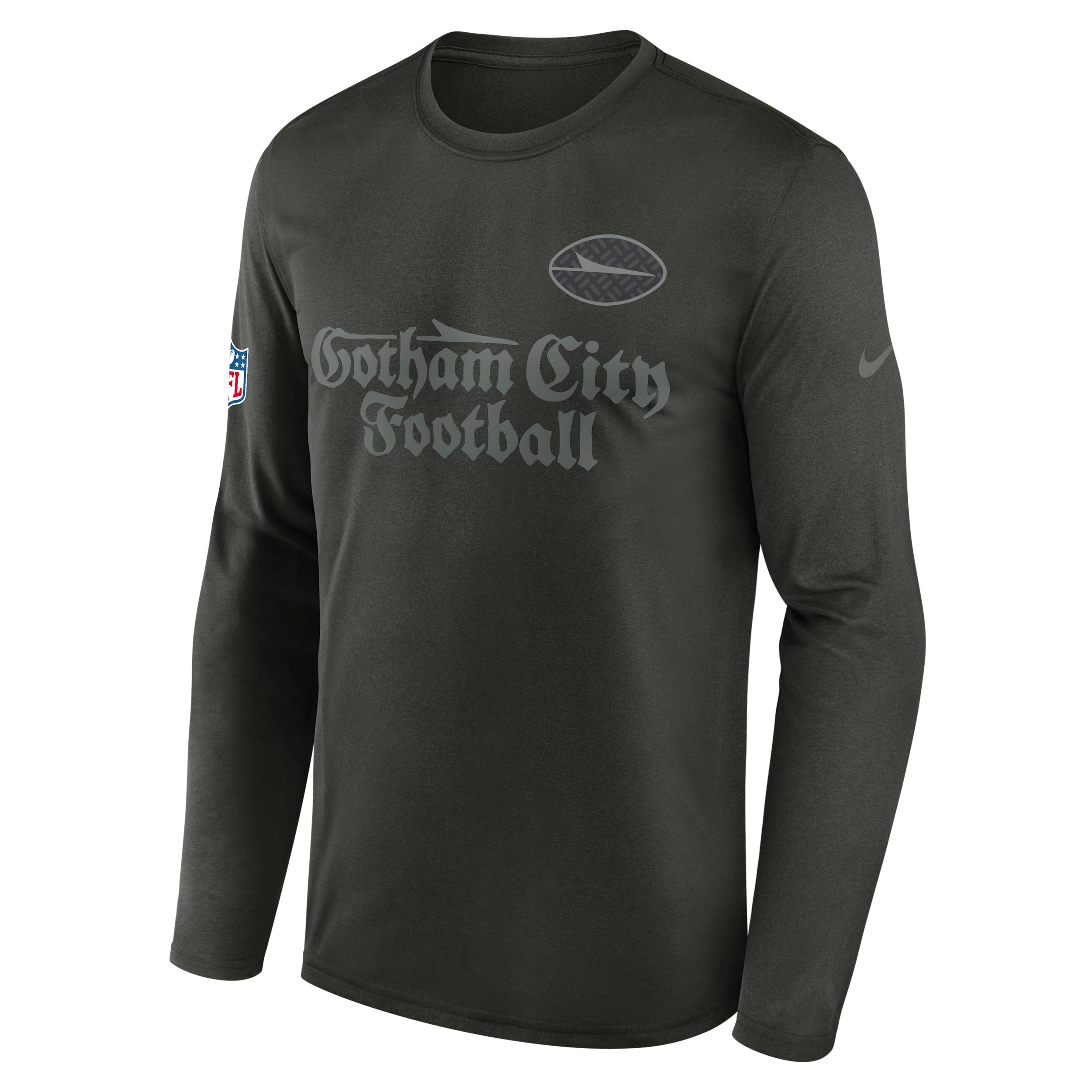 New York Jets Rivalries Collection Sideline Legend Small Logo Nike Men's Dri-FIT NFL Long-Sleeve T-Shirt by NIKE