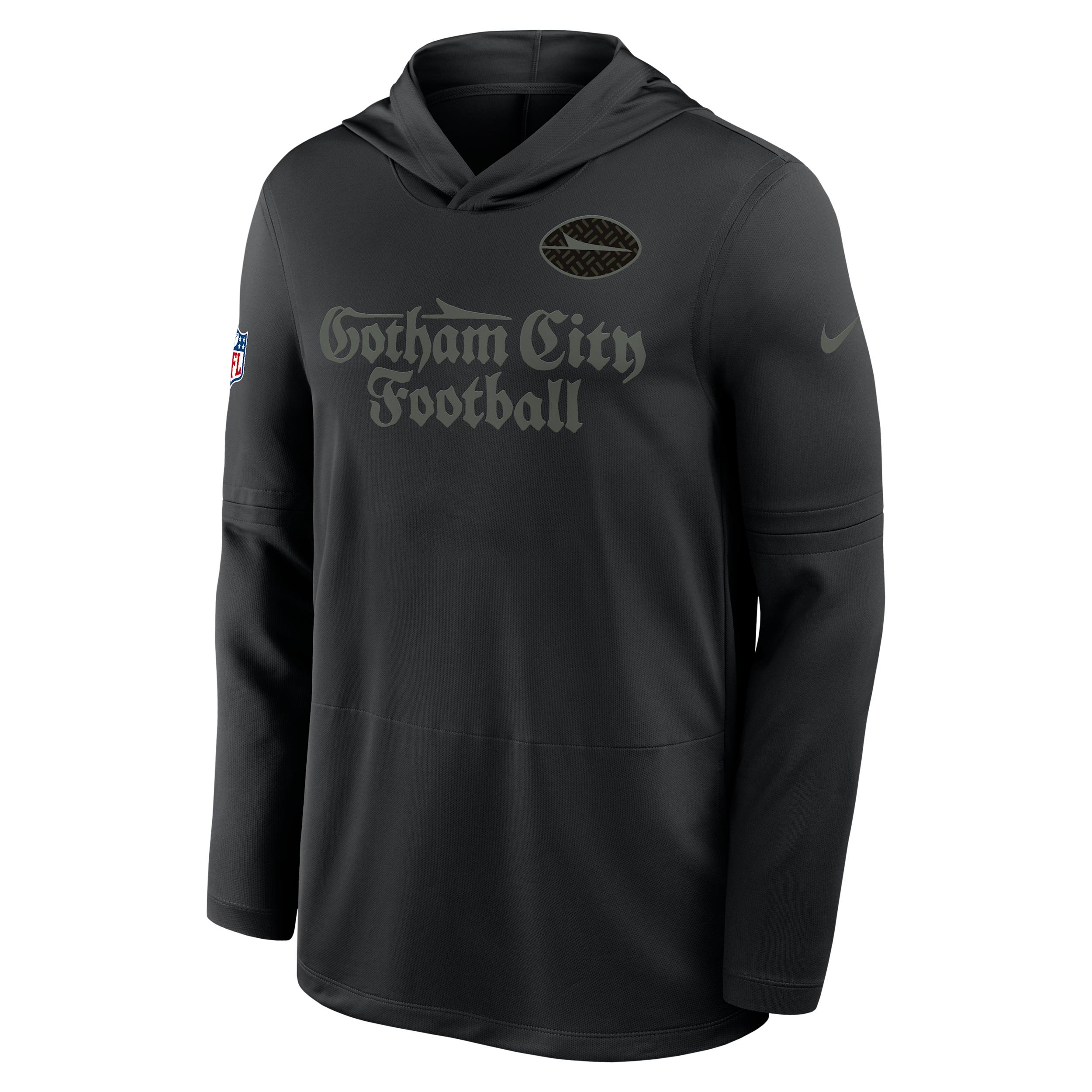 New York Jets Rivalries Collection Sideline Nike Men's Dri-FIT NFL Long-Sleeve Hooded Top by NIKE