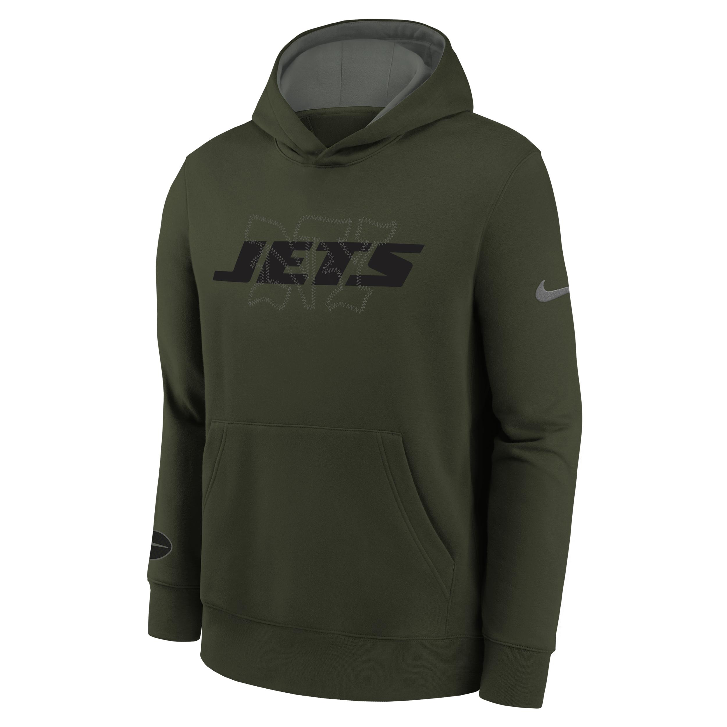 New York Jets Rivalry Club Big Kids' Nike NFL Pullover Hoodie by NIKE