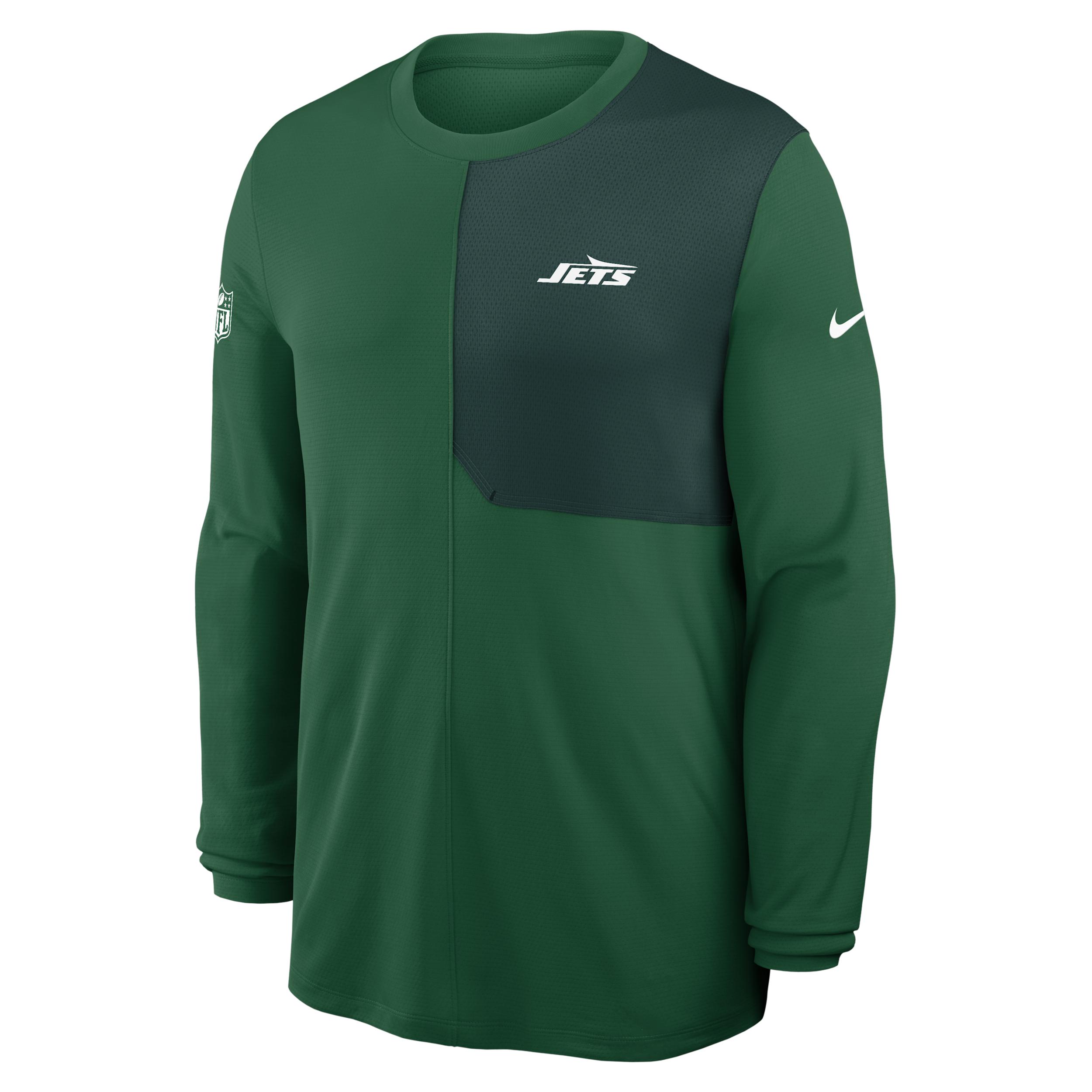 New York Jets Sideline Coach Nike Men's Dri-FIT NFL Long-Sleeve Top by NIKE