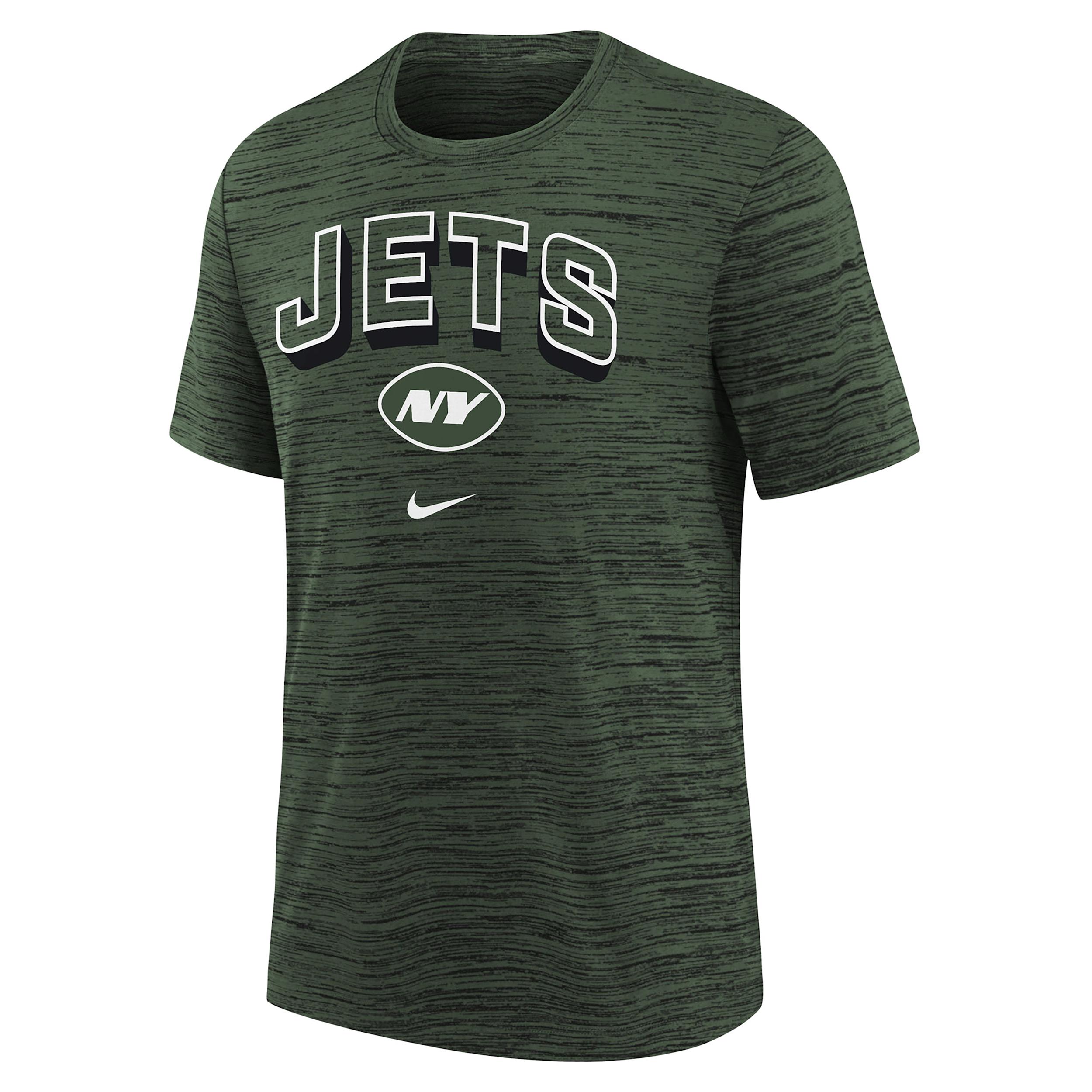New York Jets Sideline Velocity Big Kidsâ Nike Dri-FIT NFL T-Shirt by NIKE