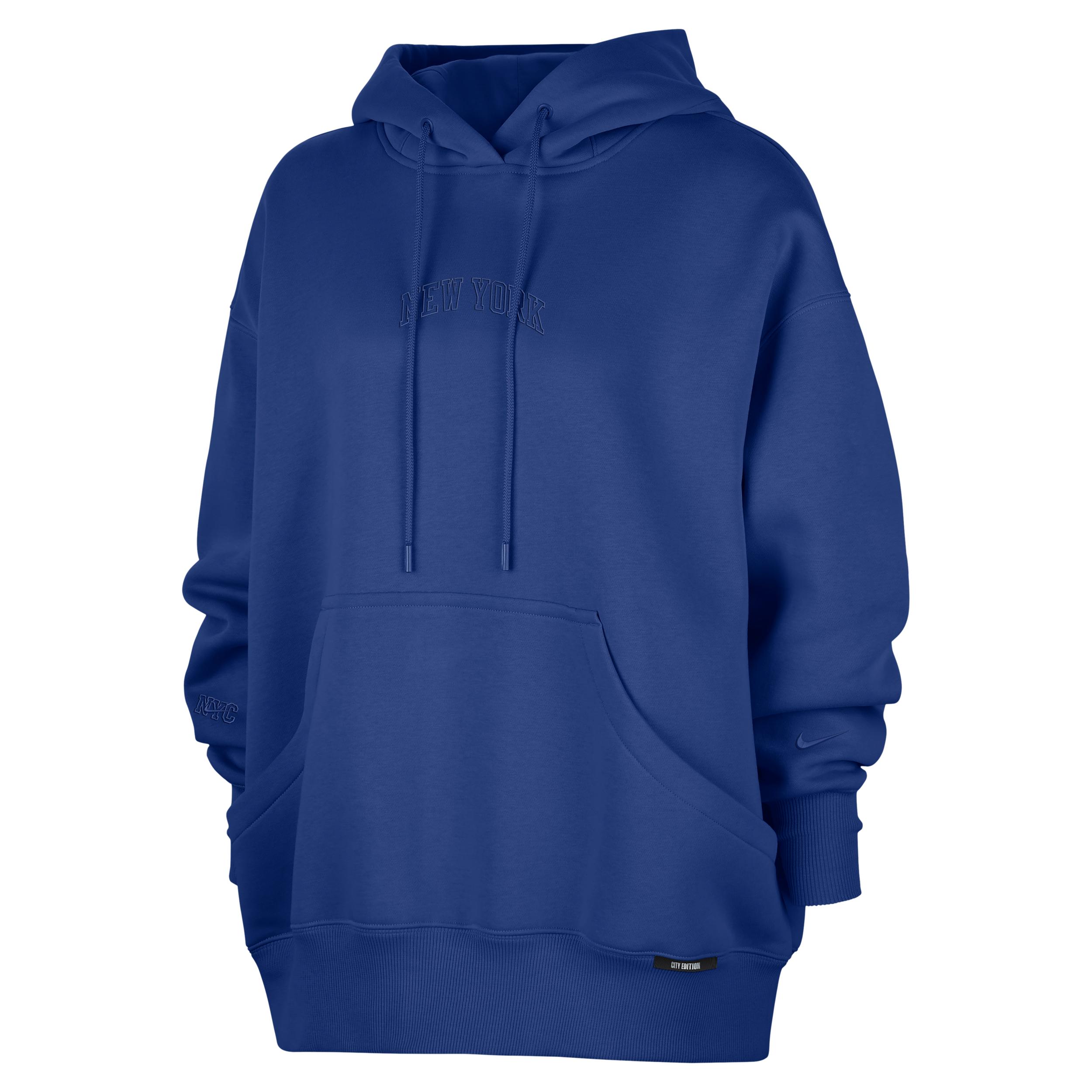 New York Knicks City Edition Nike Women's NBA Phoenix Fleece Premium Hoodie by NIKE