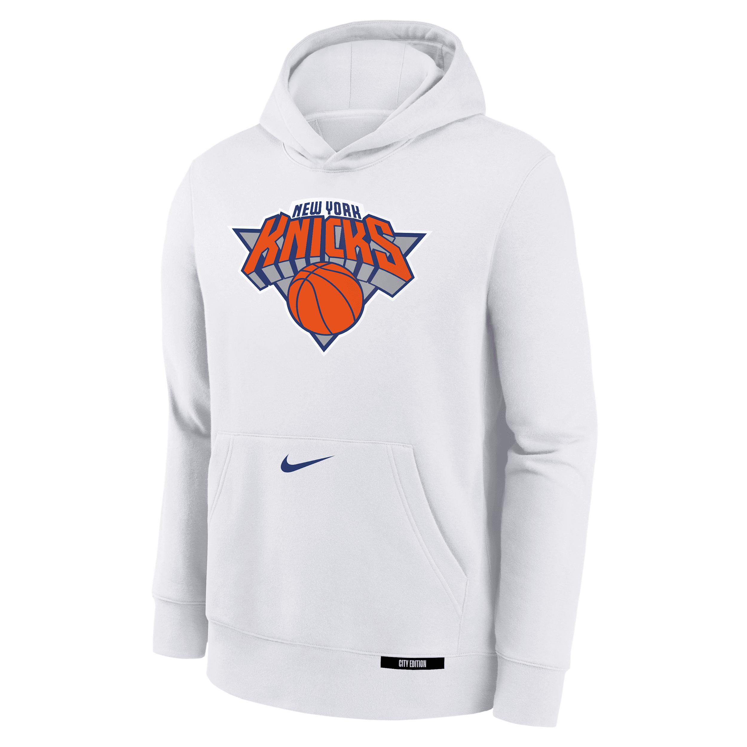 New York Knicks Club City Edition Big Kids' Nike NBA Pullover Hoodie by NIKE