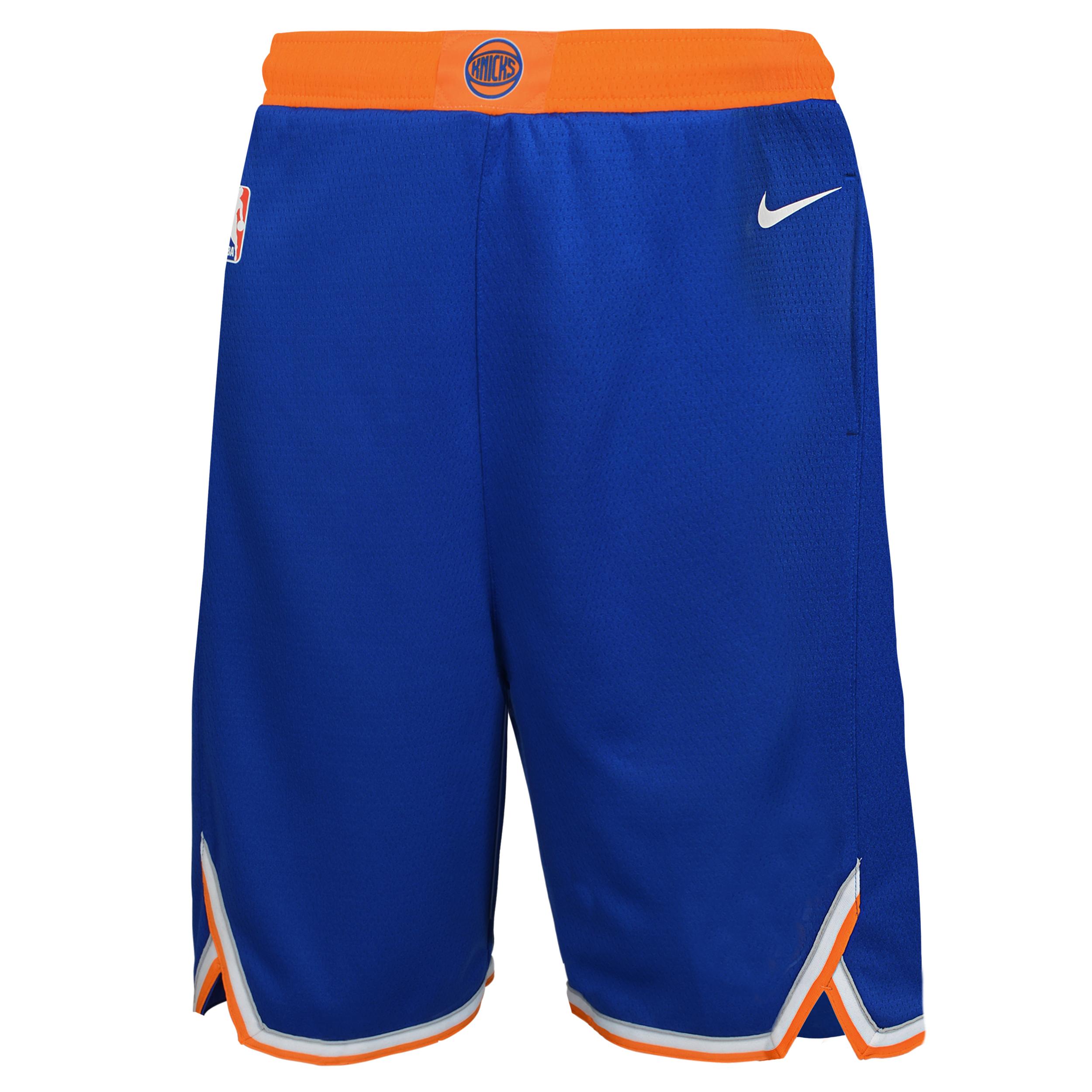 New York Knicks Swingman Icon Edition Big Kids' Nike Dri-FIT Basketball Replica Shorts by NIKE