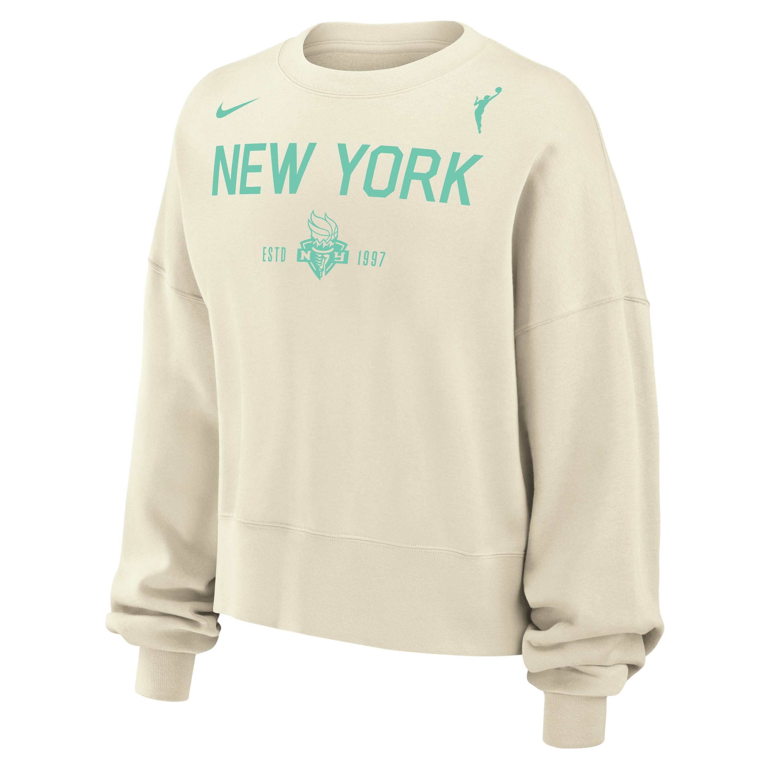 New York Liberty Phoenix Fleece Nike Women's WNBA Crew-Neck Sweatshirt by NIKE
