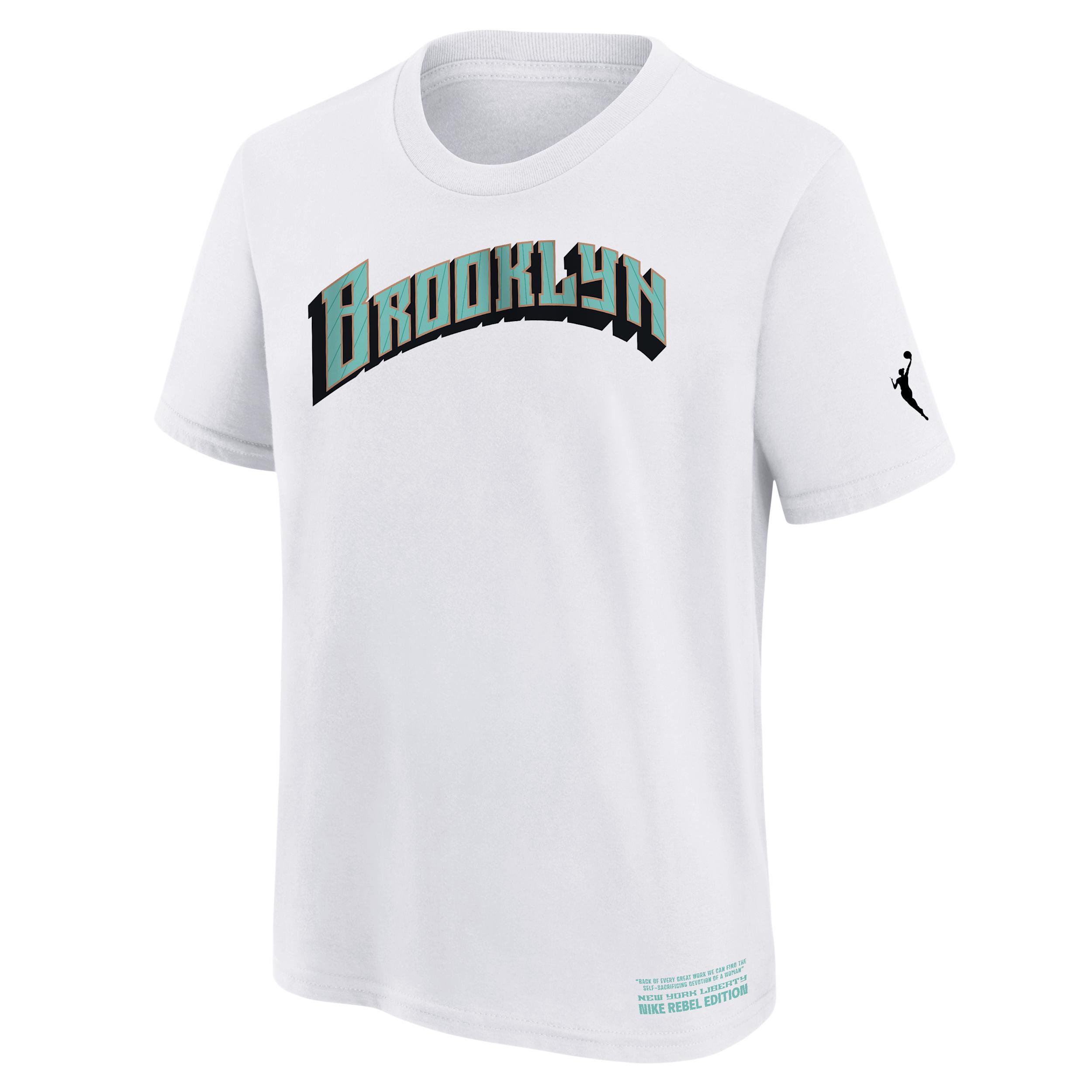 New York Liberty Rebel Edition Big Kids' Nike WNBA T-Shirt by NIKE